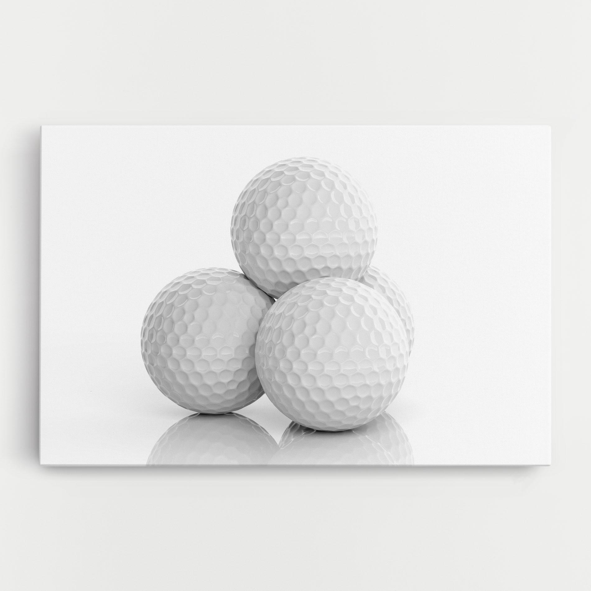 Картина на платно 3d Golf Balls mockup 0