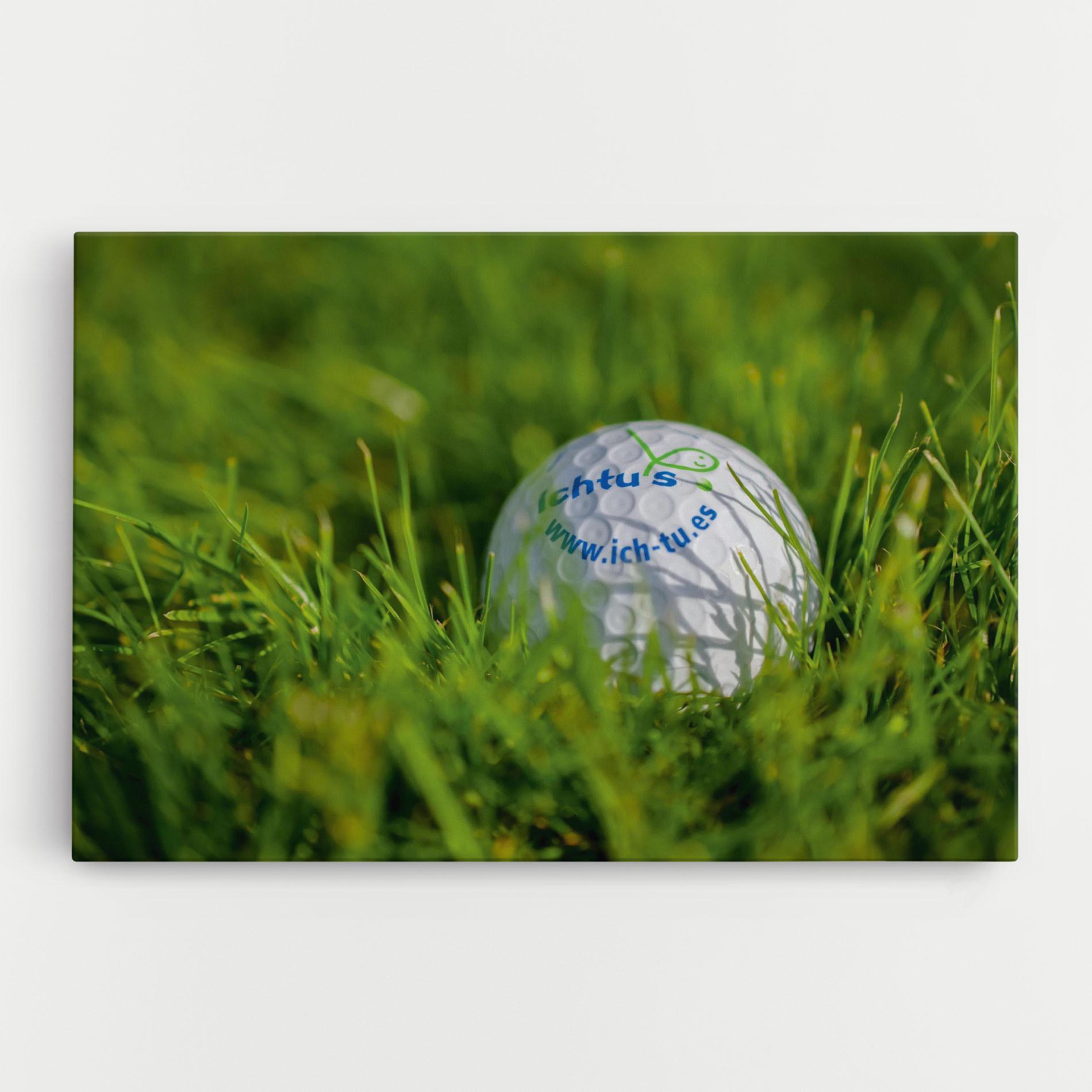 Картина на платно Golf Ball In Grass mockup 0