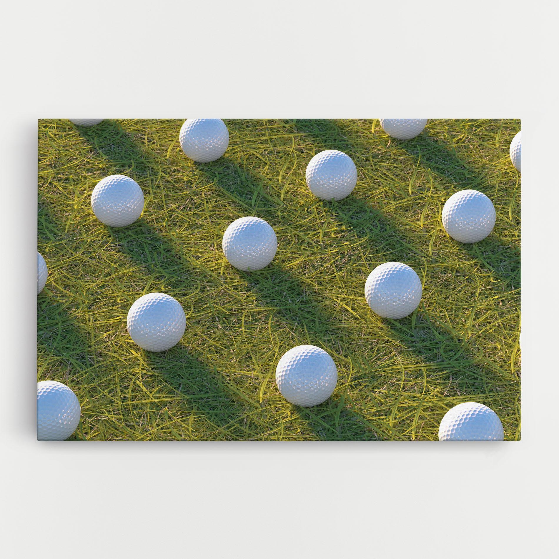 Картина на платно Golf Ball On Grass mockup 0
