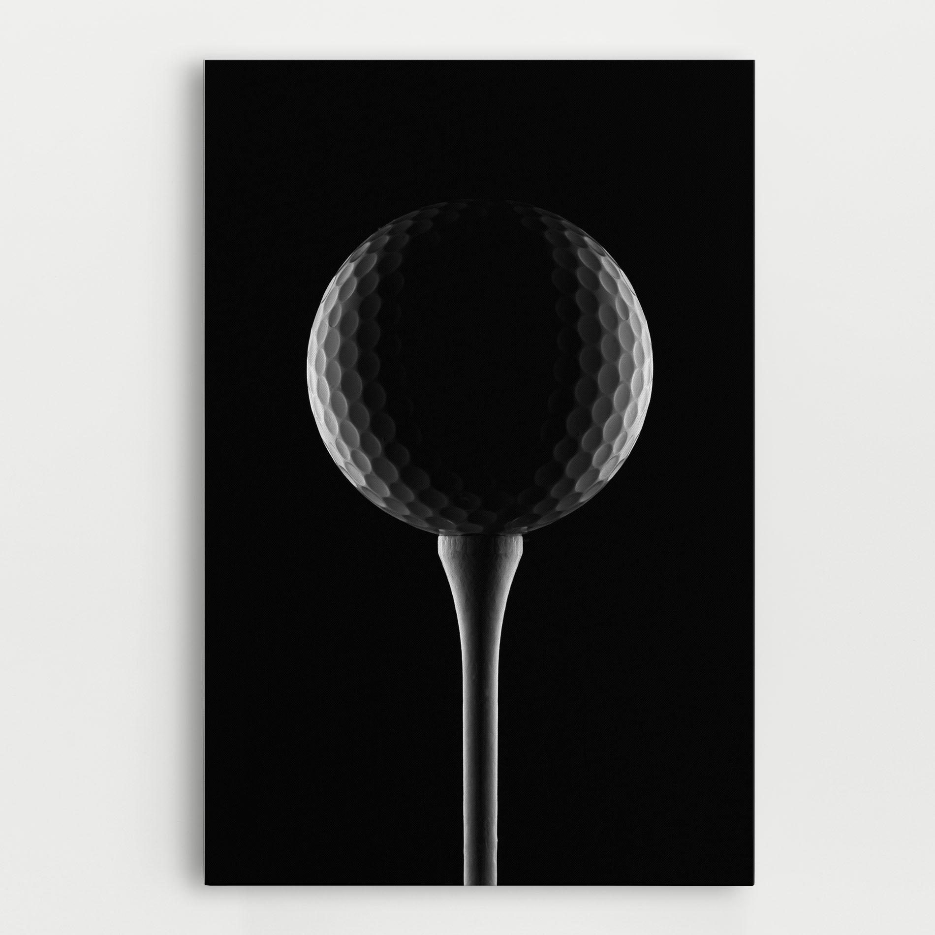 Картина на платно Golf Ball Black mockup 0