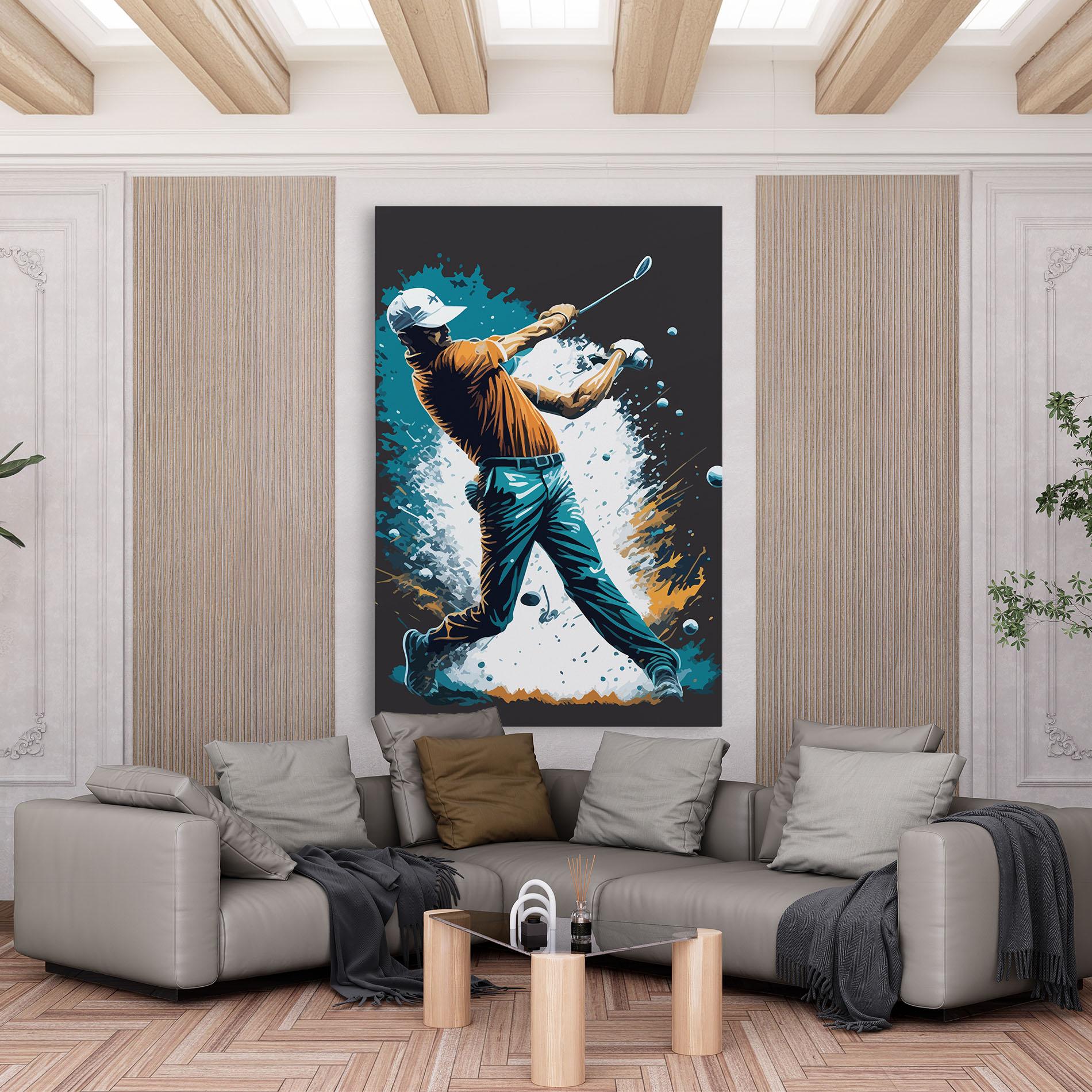 Картина на платно Golf On Grey mockup 6