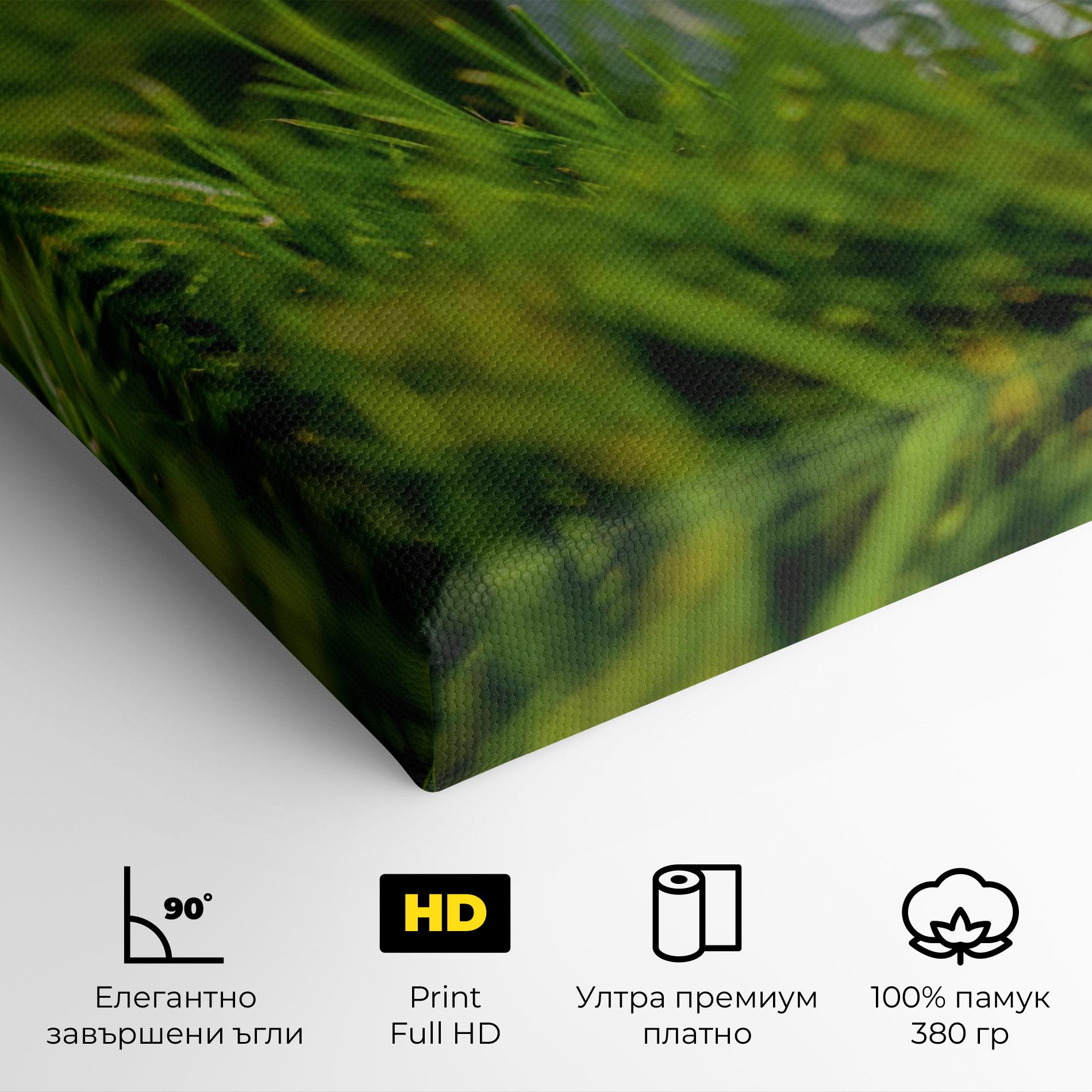 Картина на платно Golf Ball In Grass mockup 4