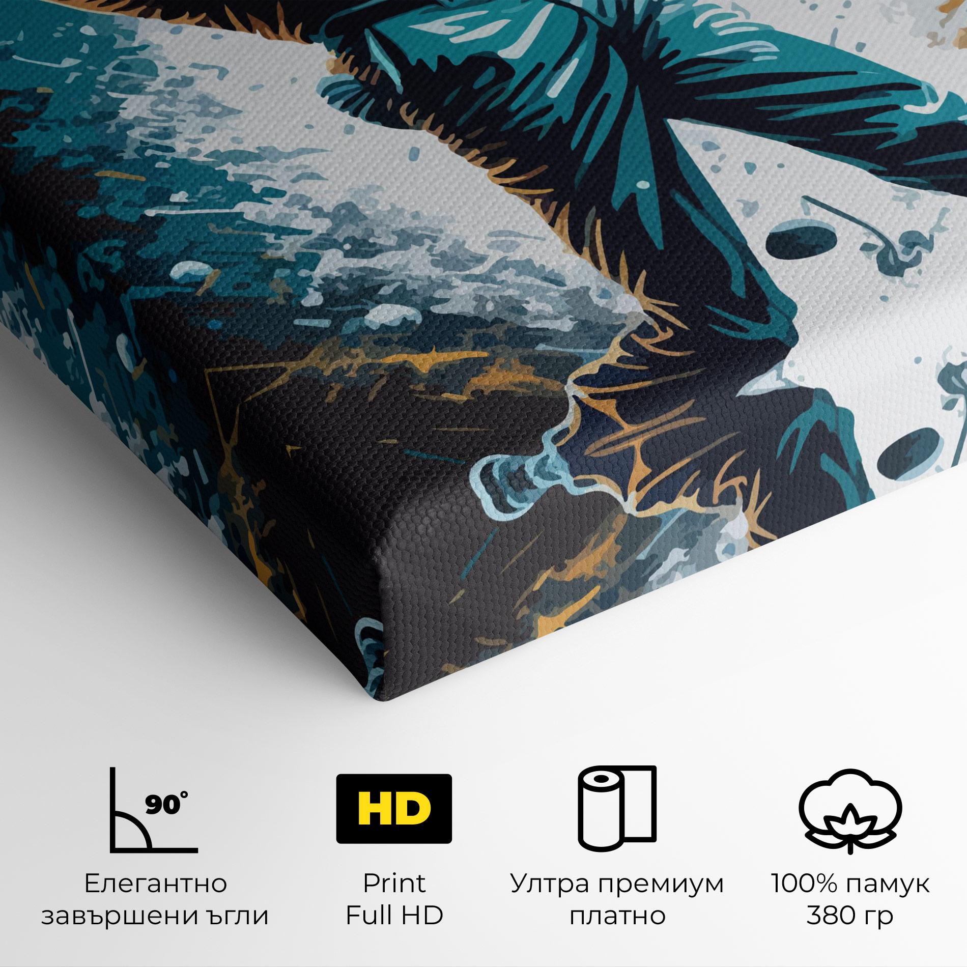 Картина на платно Golf On Grey mockup 4