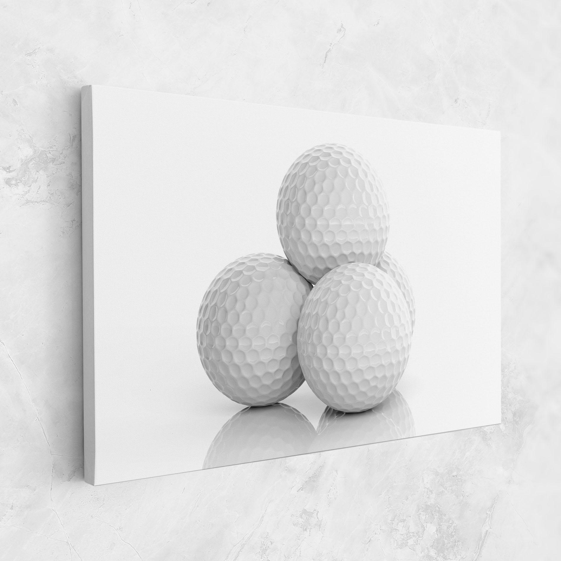 Картина на платно 3d Golf Balls mockup 1