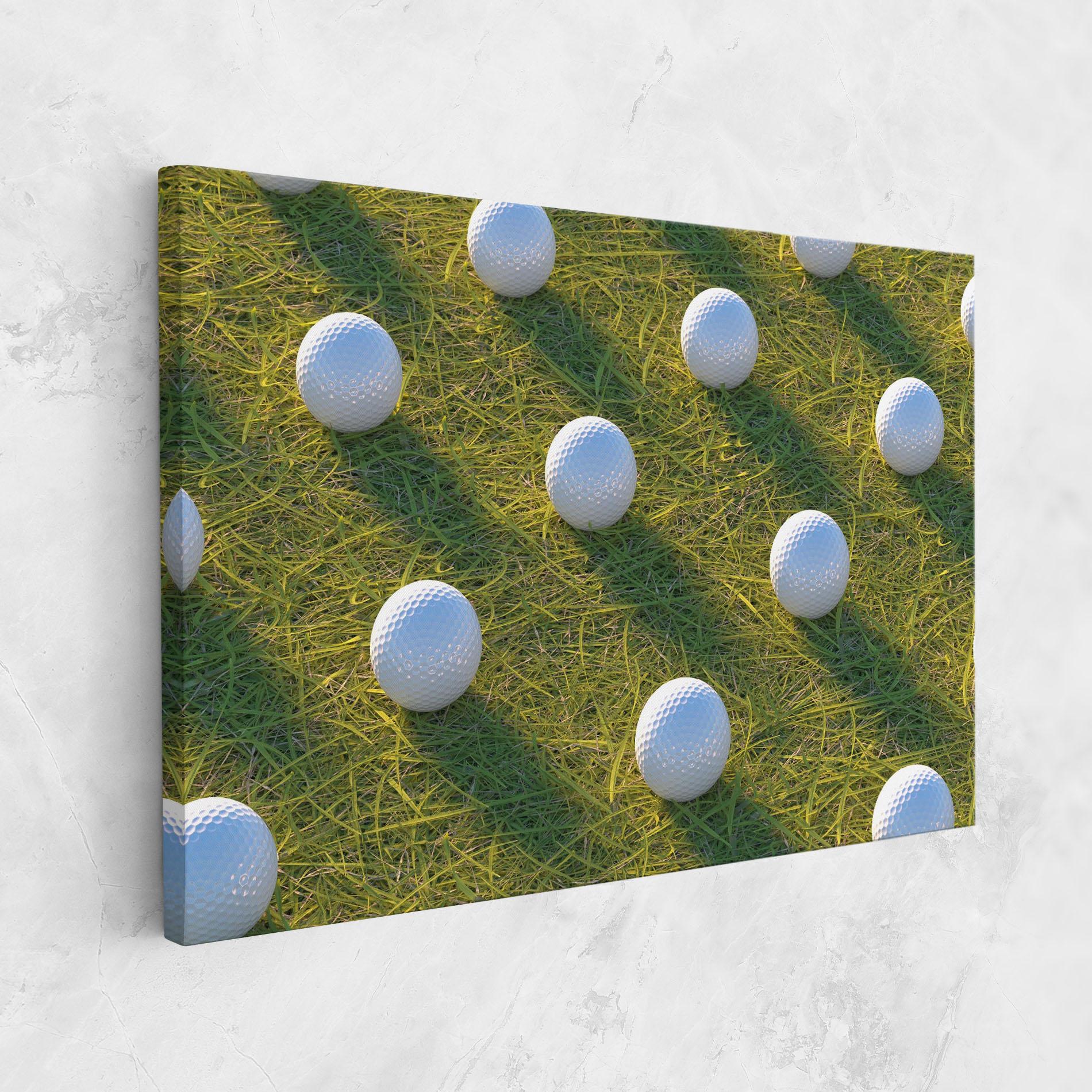 Картина на платно Golf Ball On Grass mockup 1