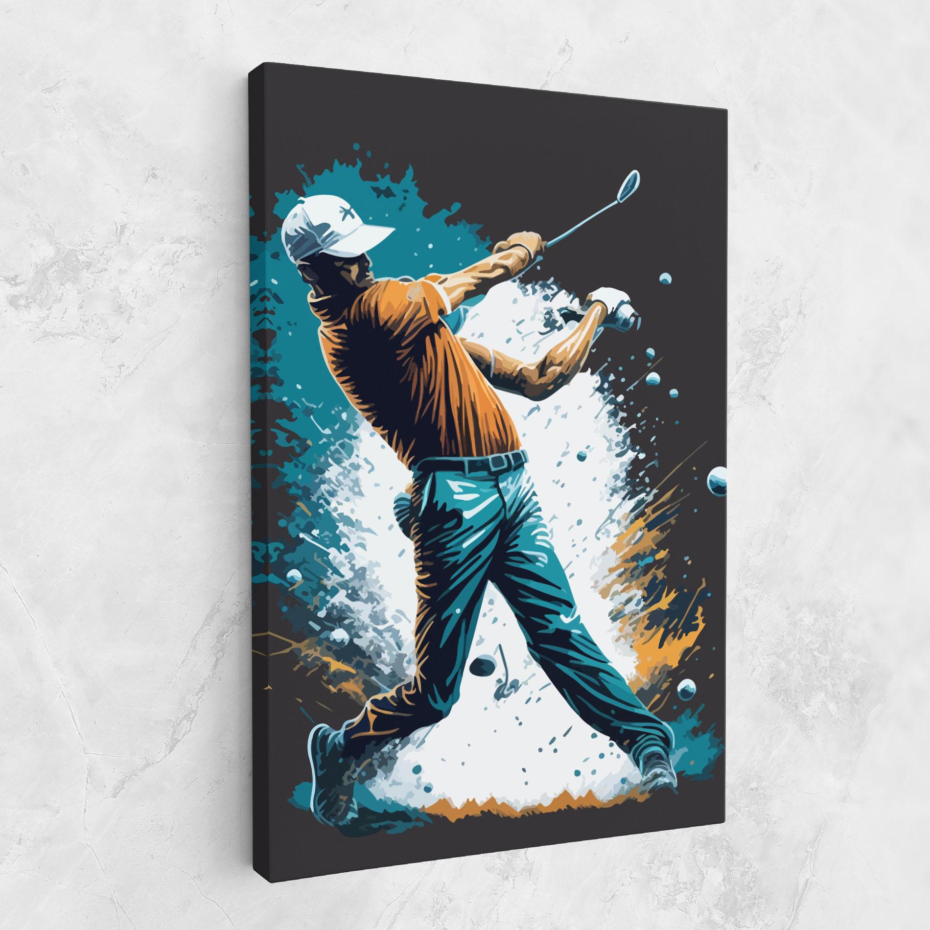 Картина на платно Golf On Grey mockup 1