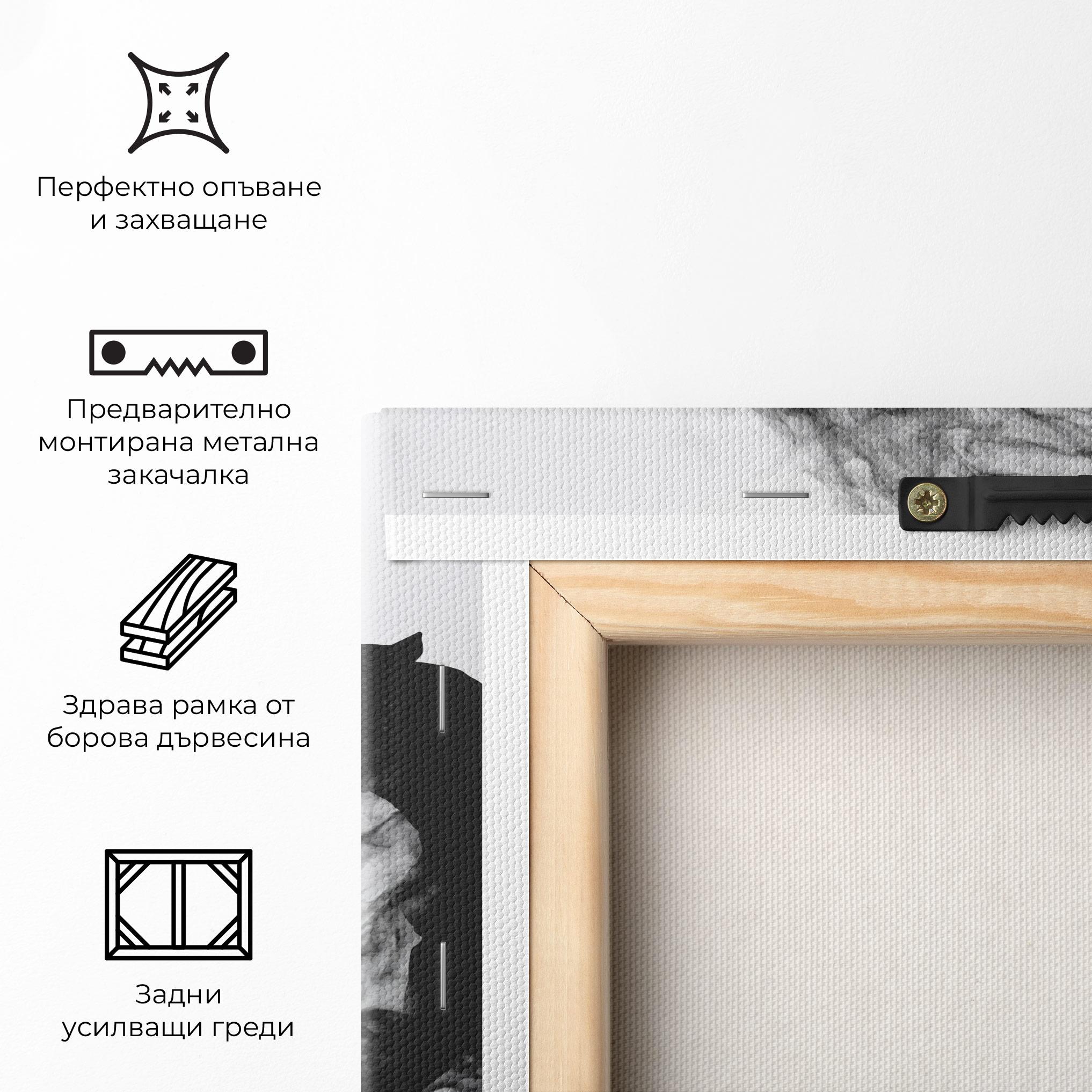 Картина на платно Black Smoke Golf mockup 5