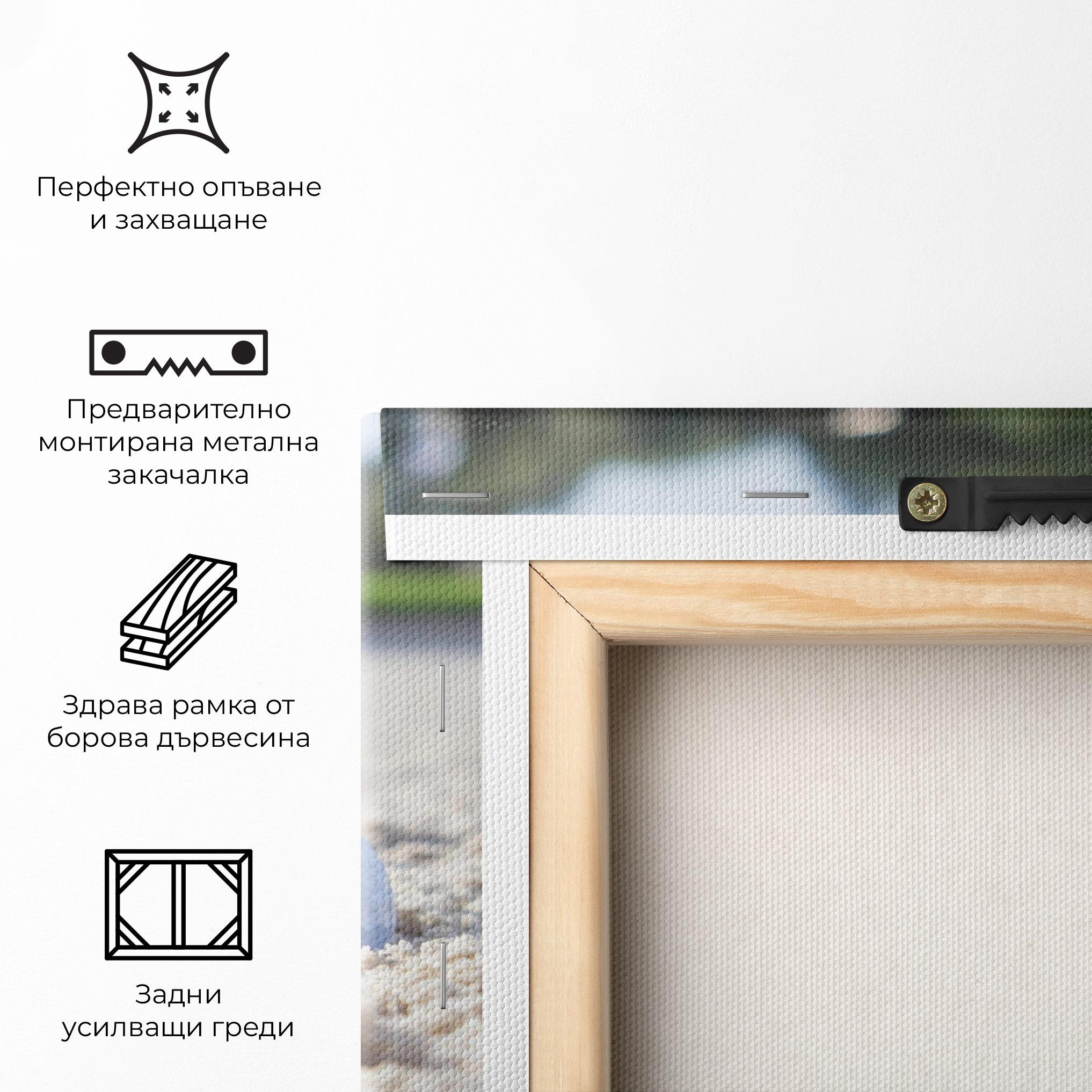 Картина на платно Golf Ball In Sand mockup 5