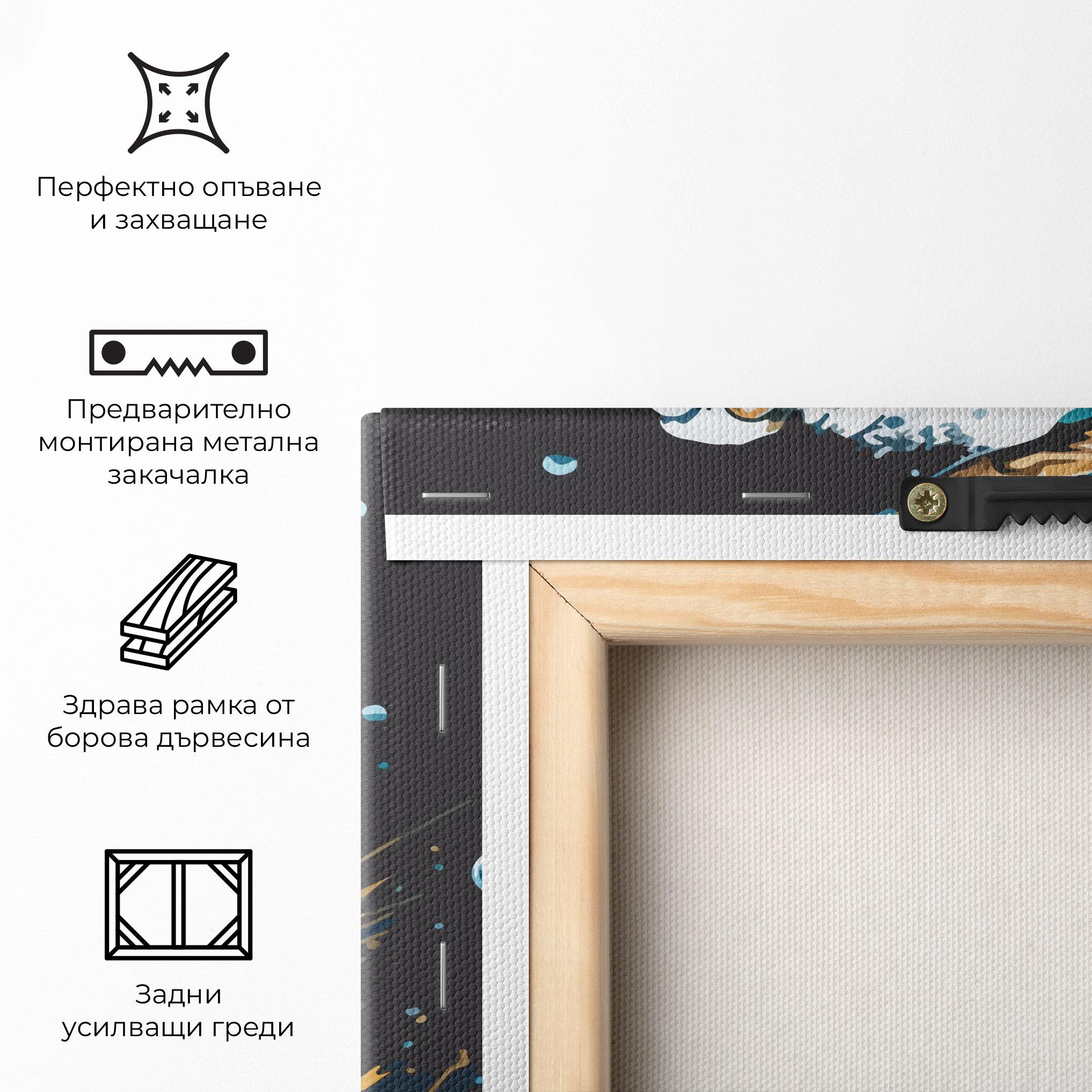 Картина на платно Golf On Grey mockup 5
