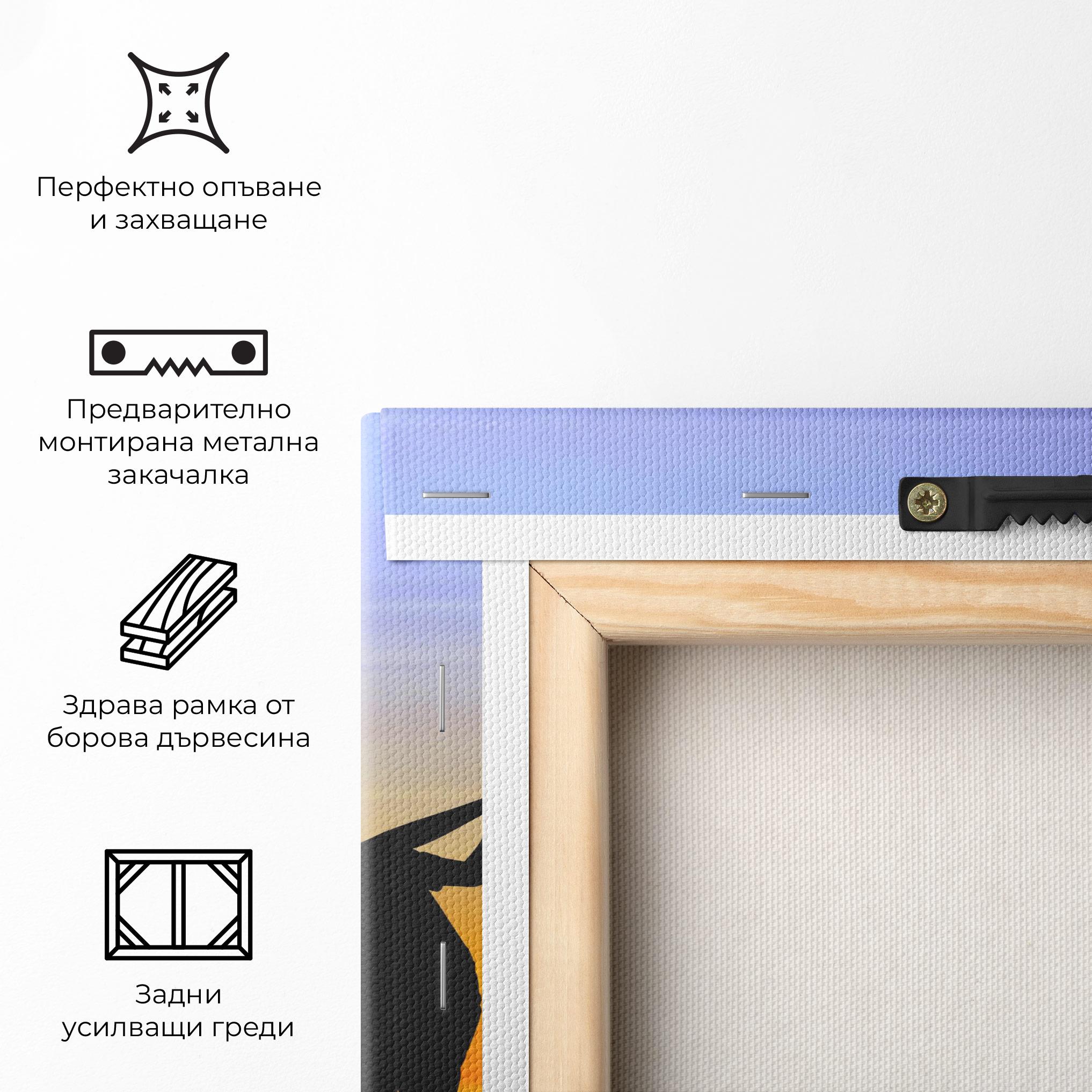 Картина на платно Playing Golf Sunrise mockup 5