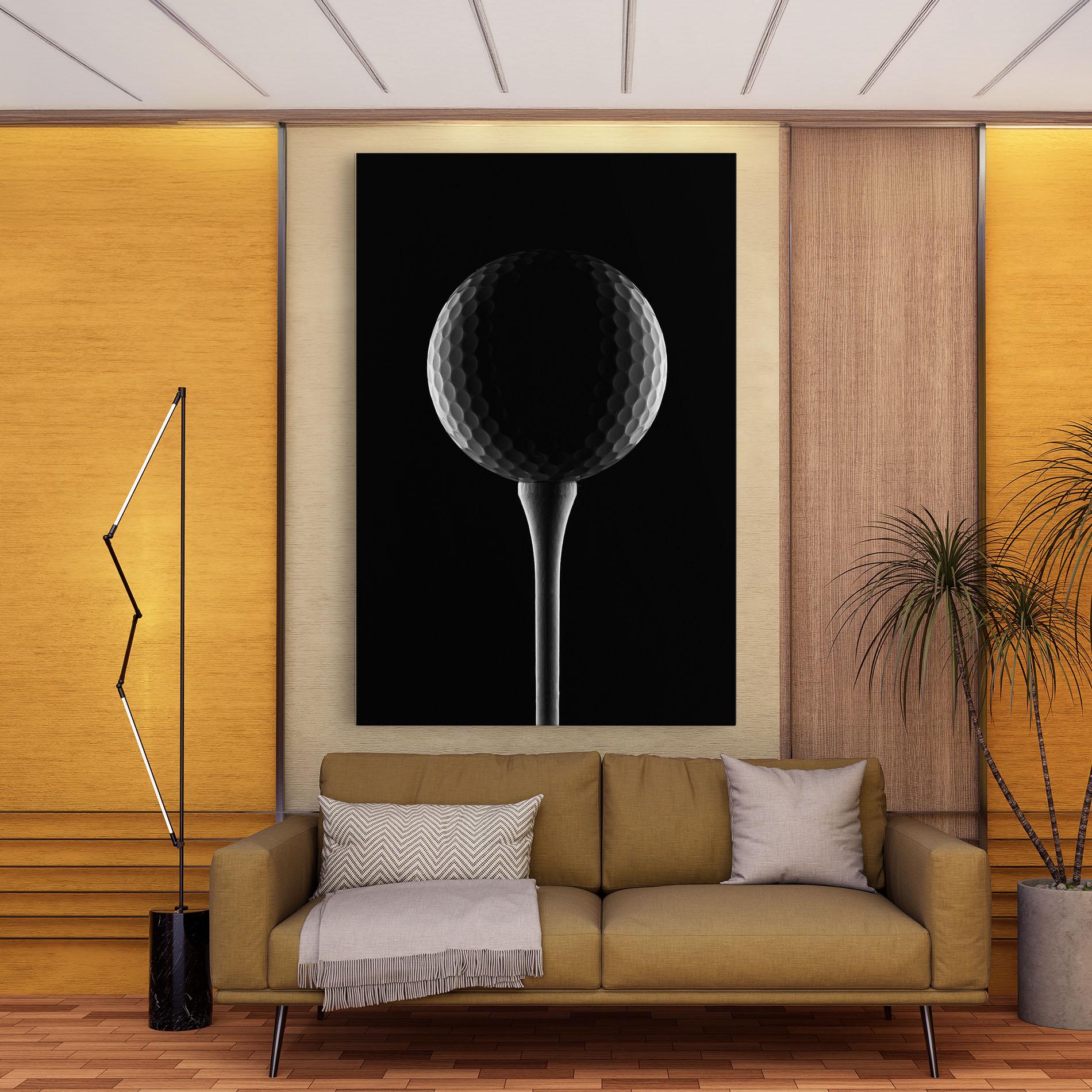 Картина на платно Golf Ball Black mockup 9