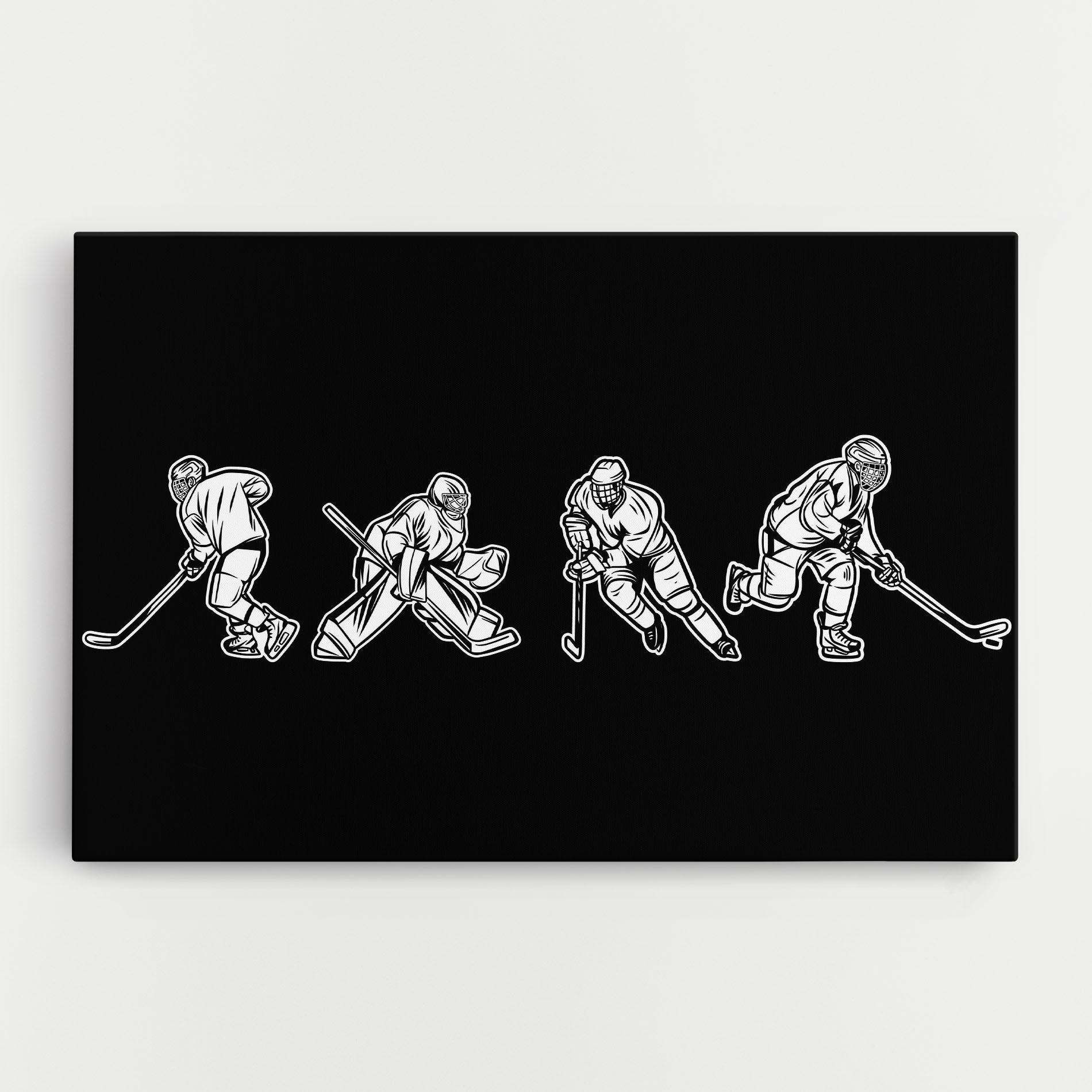 Картина на платно Hockey Four mockup 0