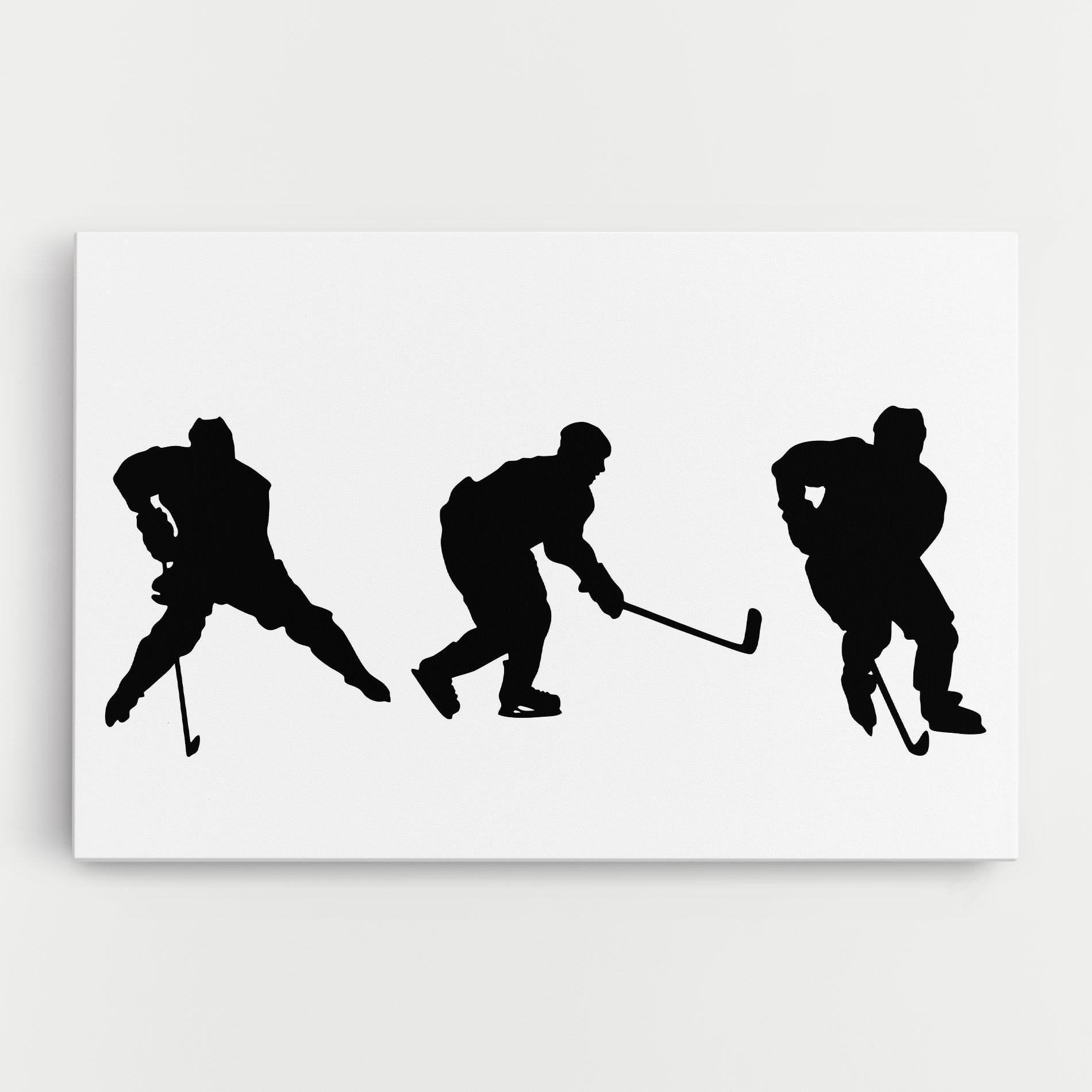 Картина на платно Hockey Pose mockup 0