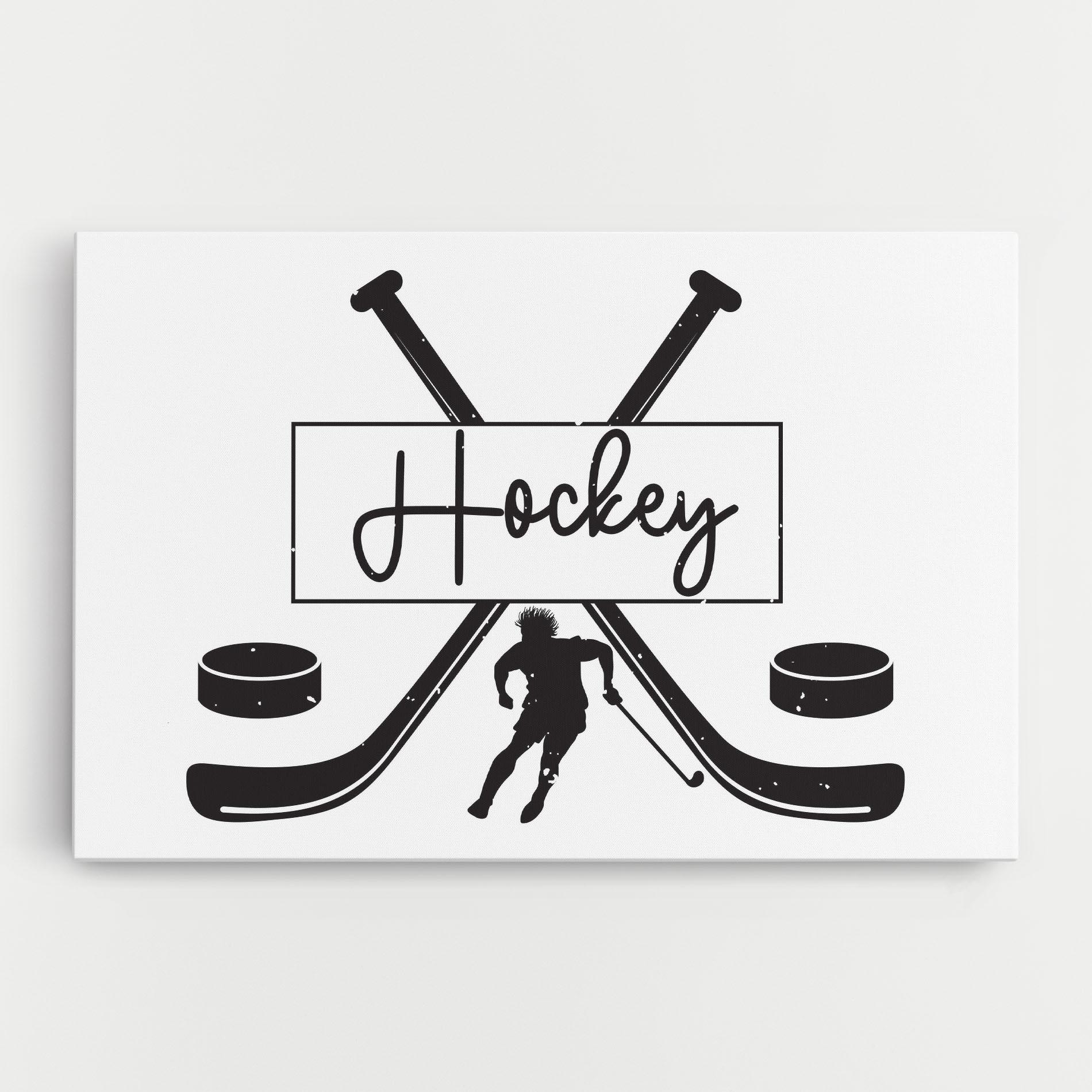 Картина на платно Hockey Stick mockup 0