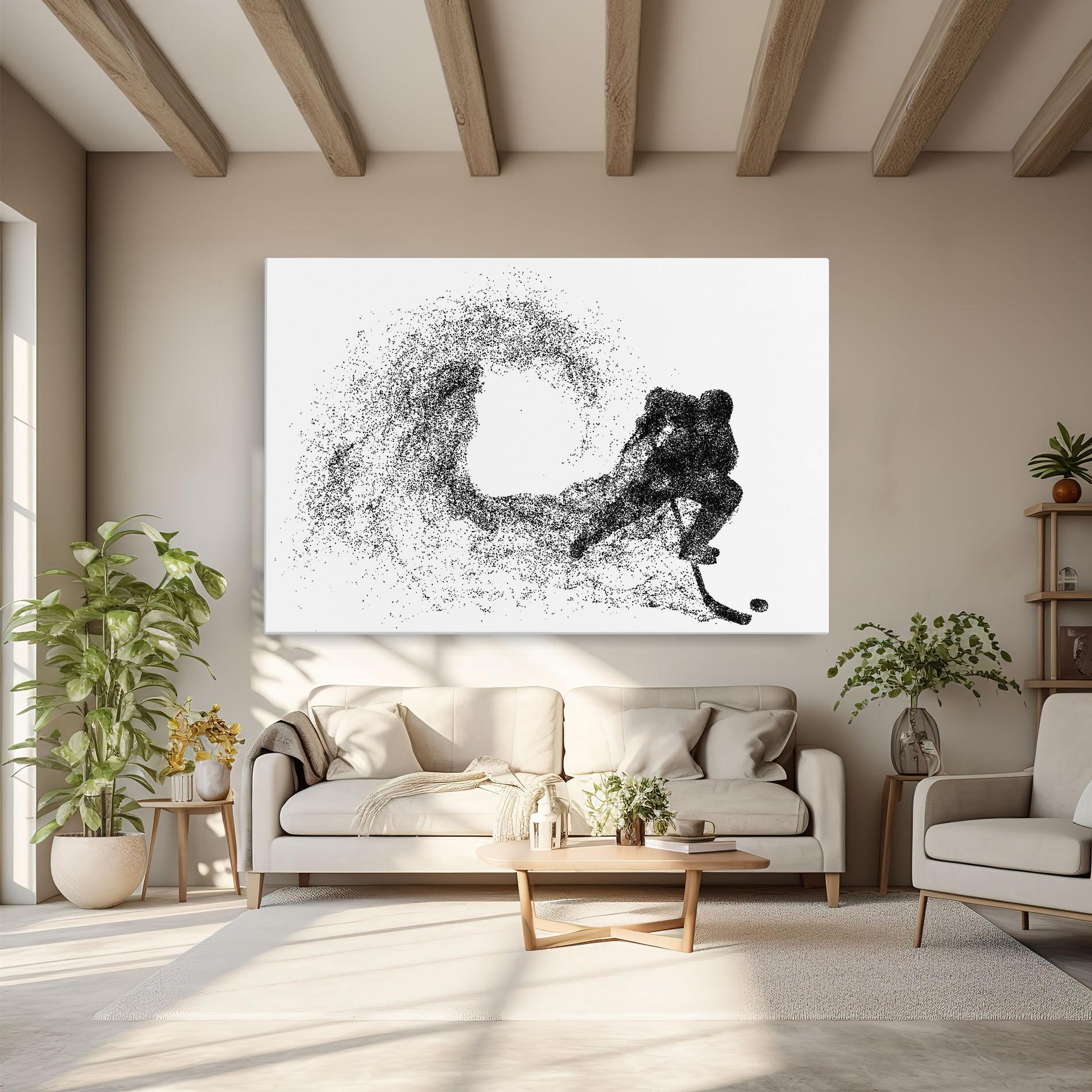 Картина на платно Hockey Playing mockup 6