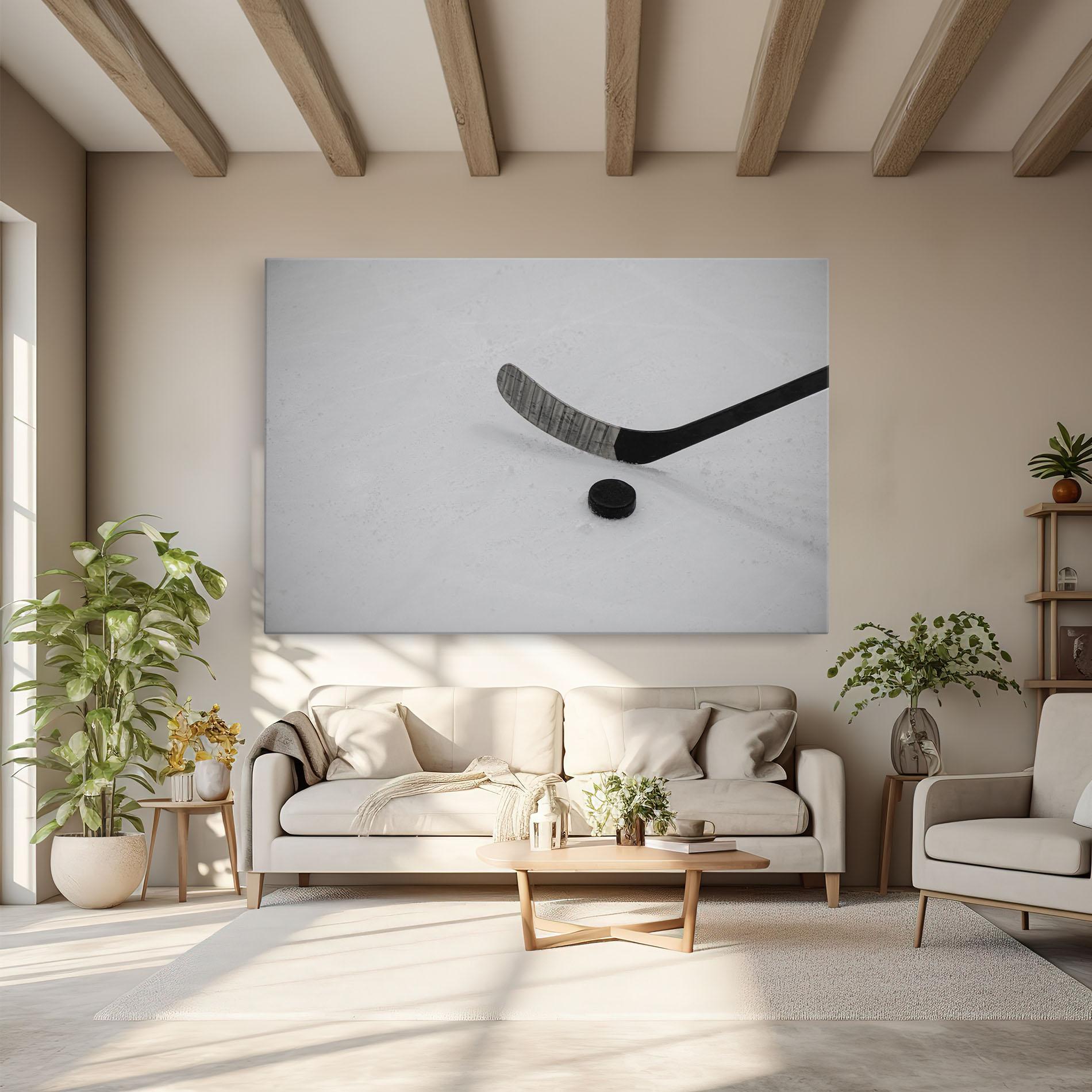 Картина на платно Hockey Puck mockup 6