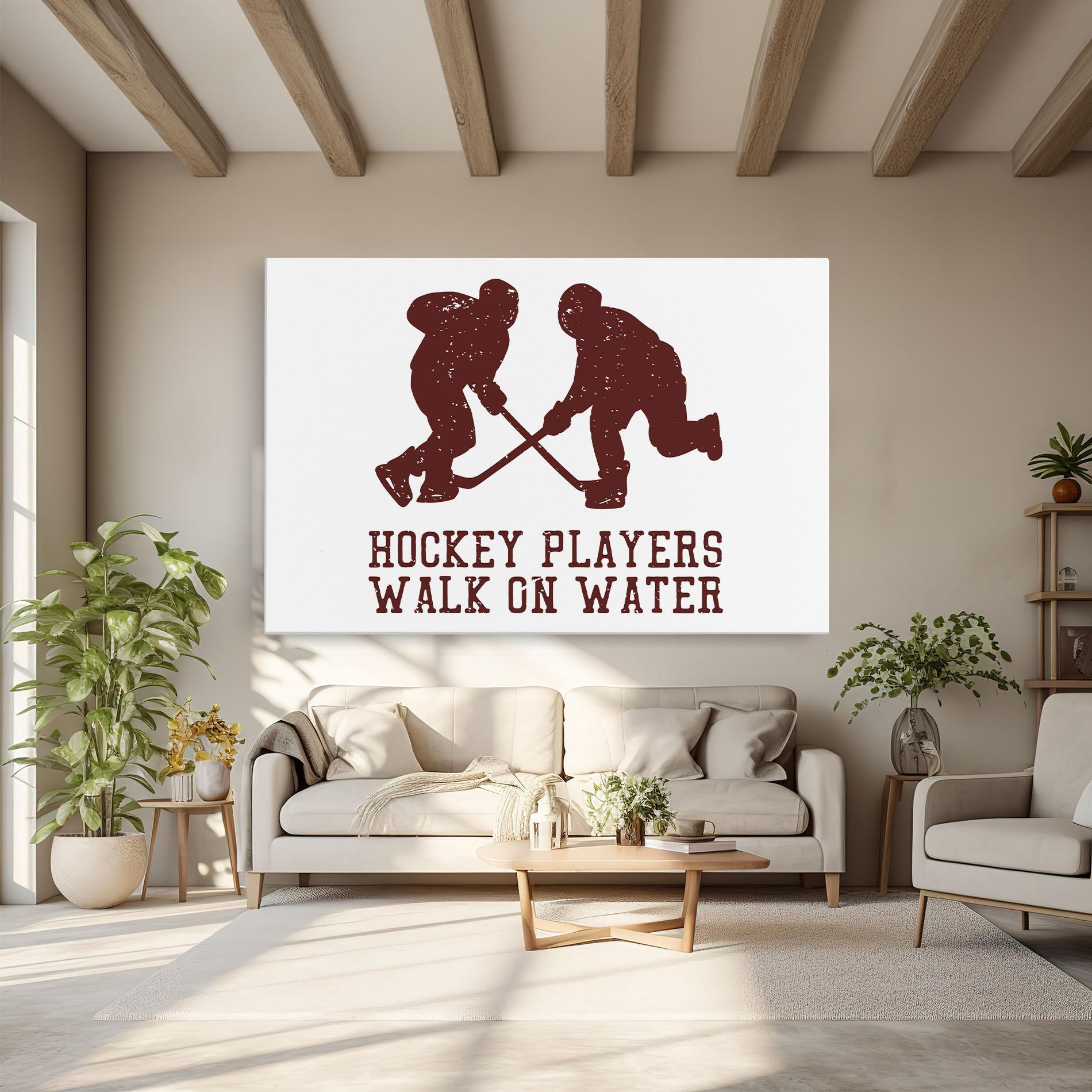 Картина на платно Hockey Walk mockup 6