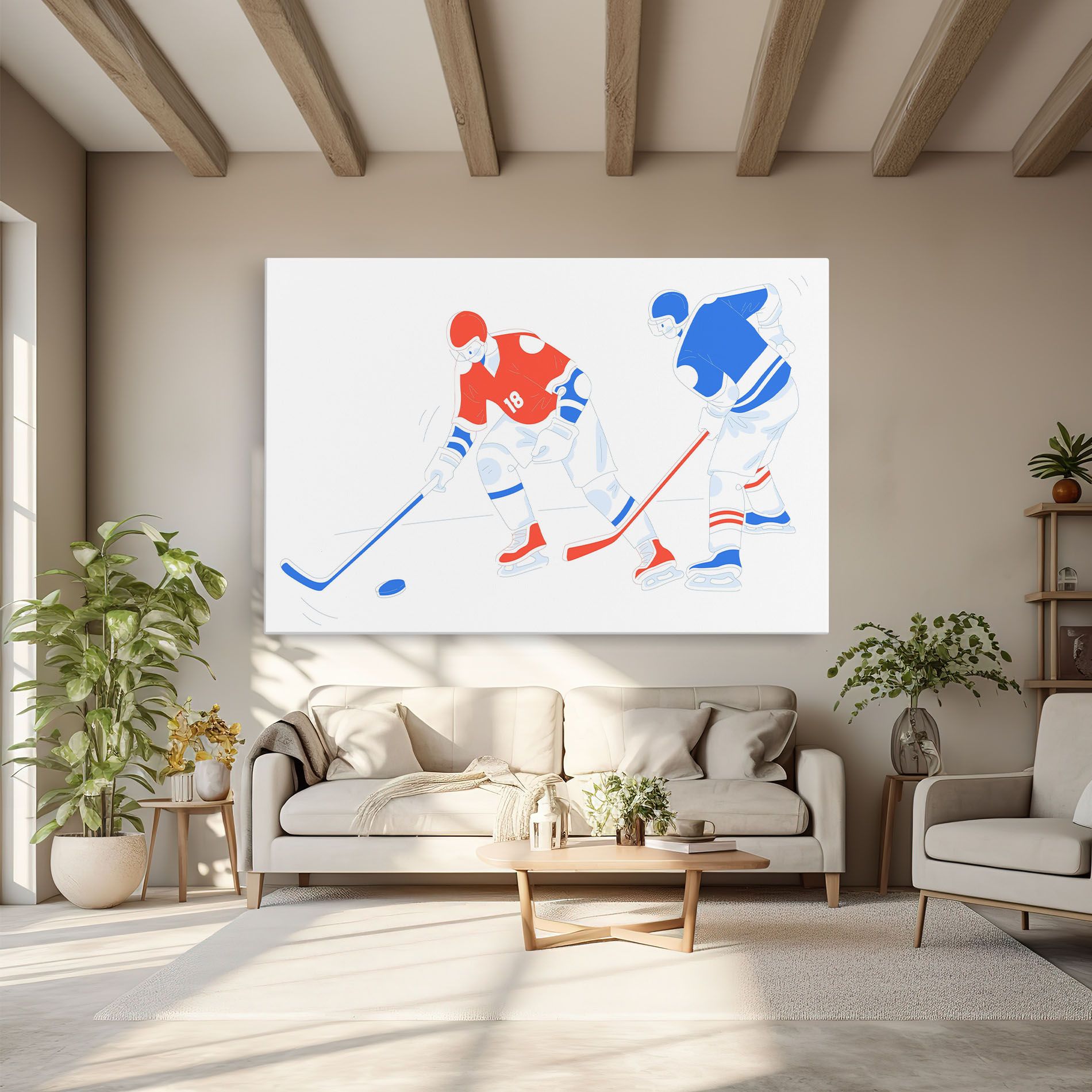 Orange Blue Hockey mockup 6