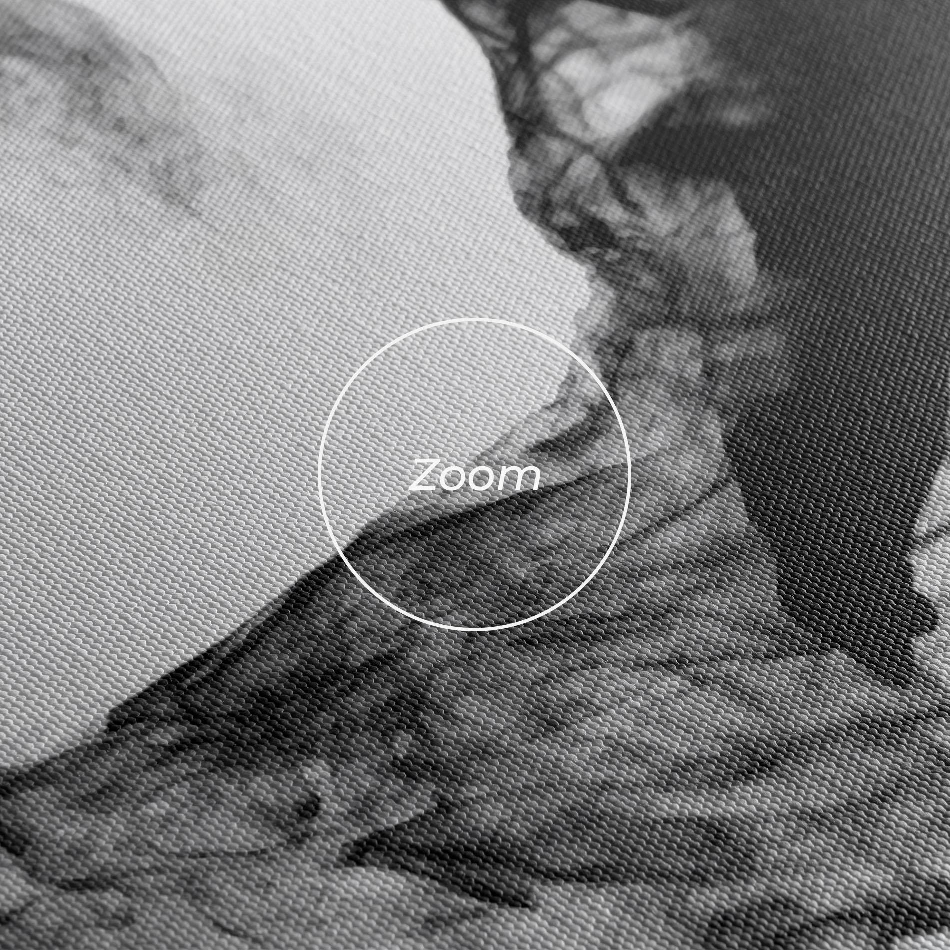 Картина на платно Black Smoke Hockey mockup 3