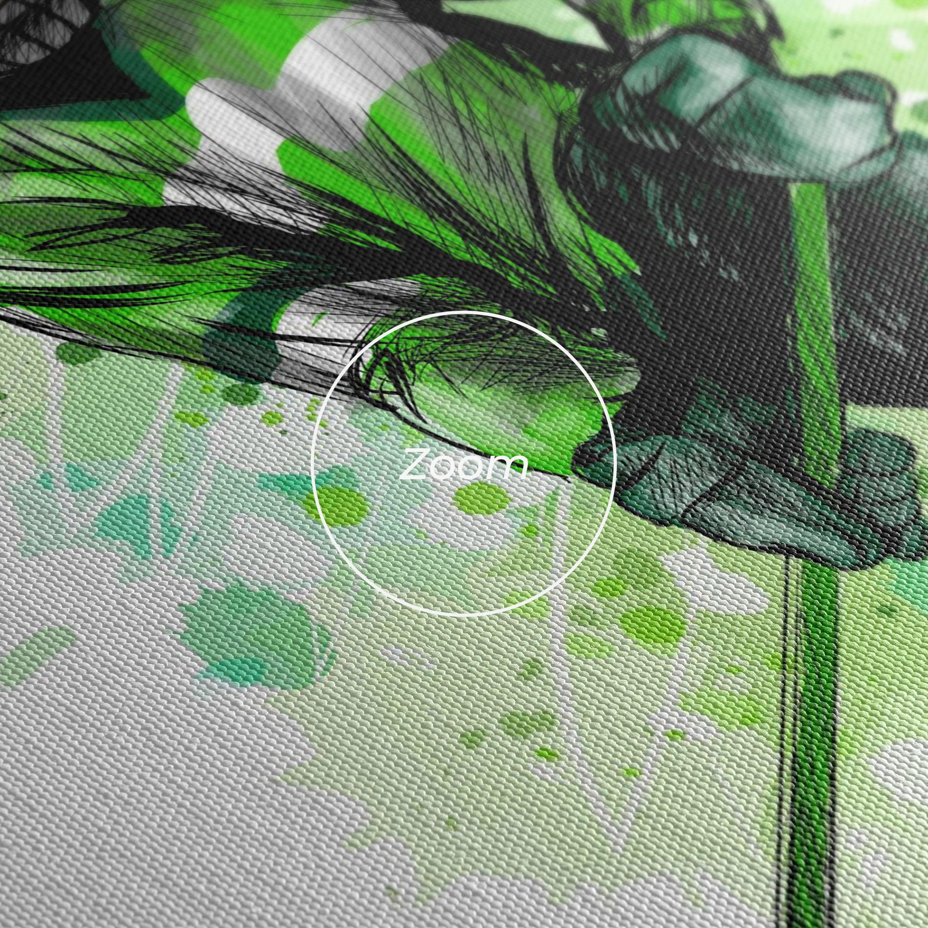 Картина на платно Green Hockey mockup 3