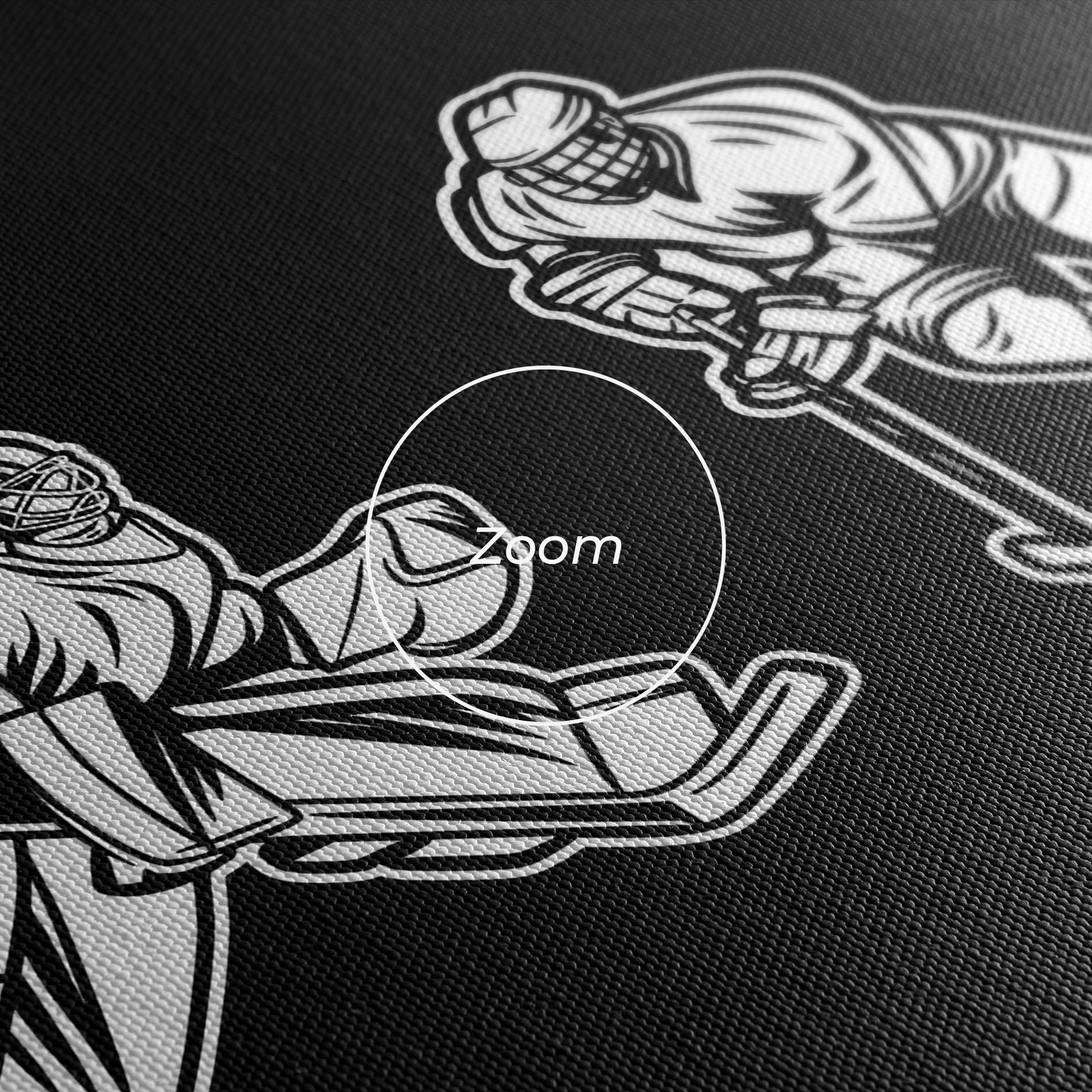 Картина на платно Hockey Four mockup 3