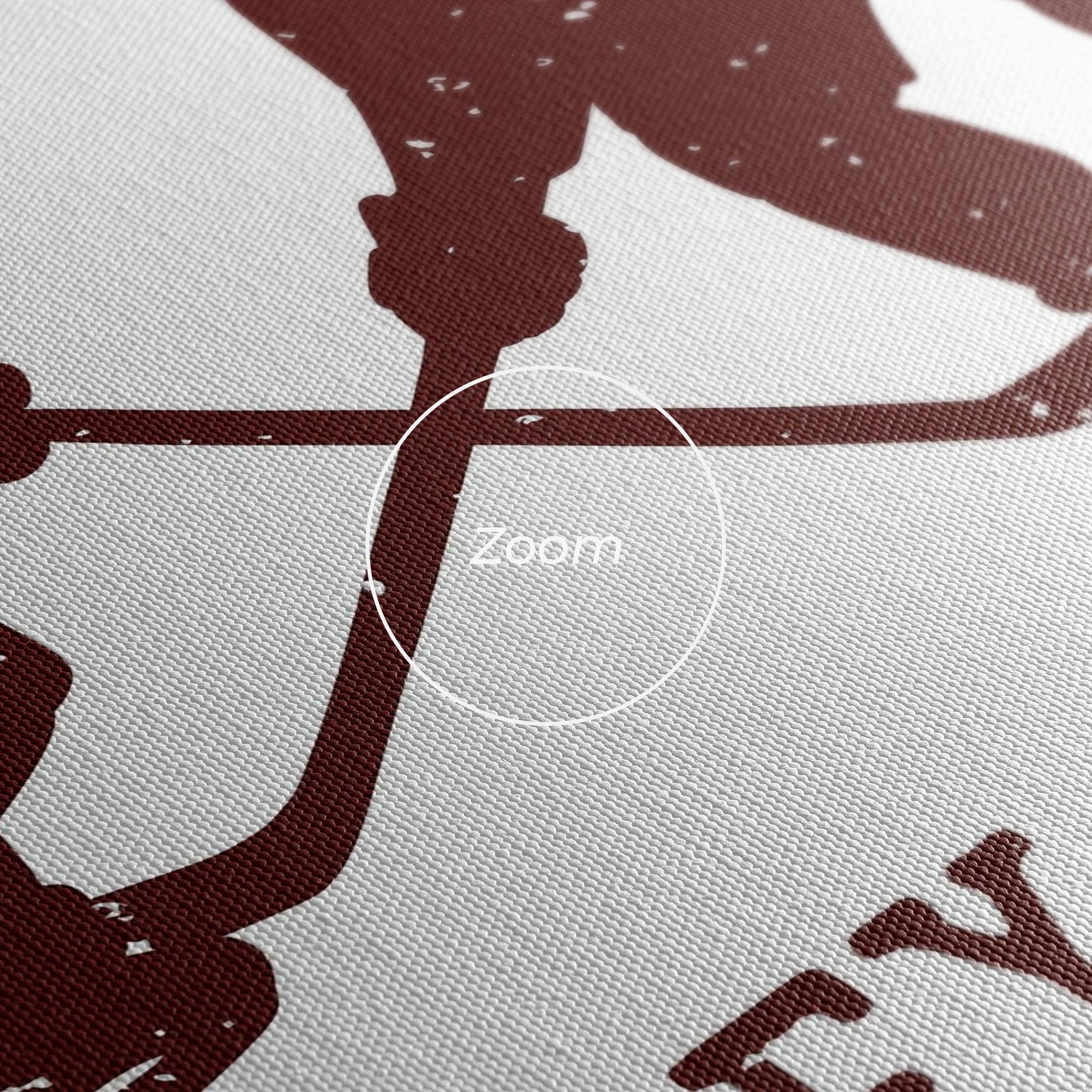 Картина на платно Hockey Walk mockup 3