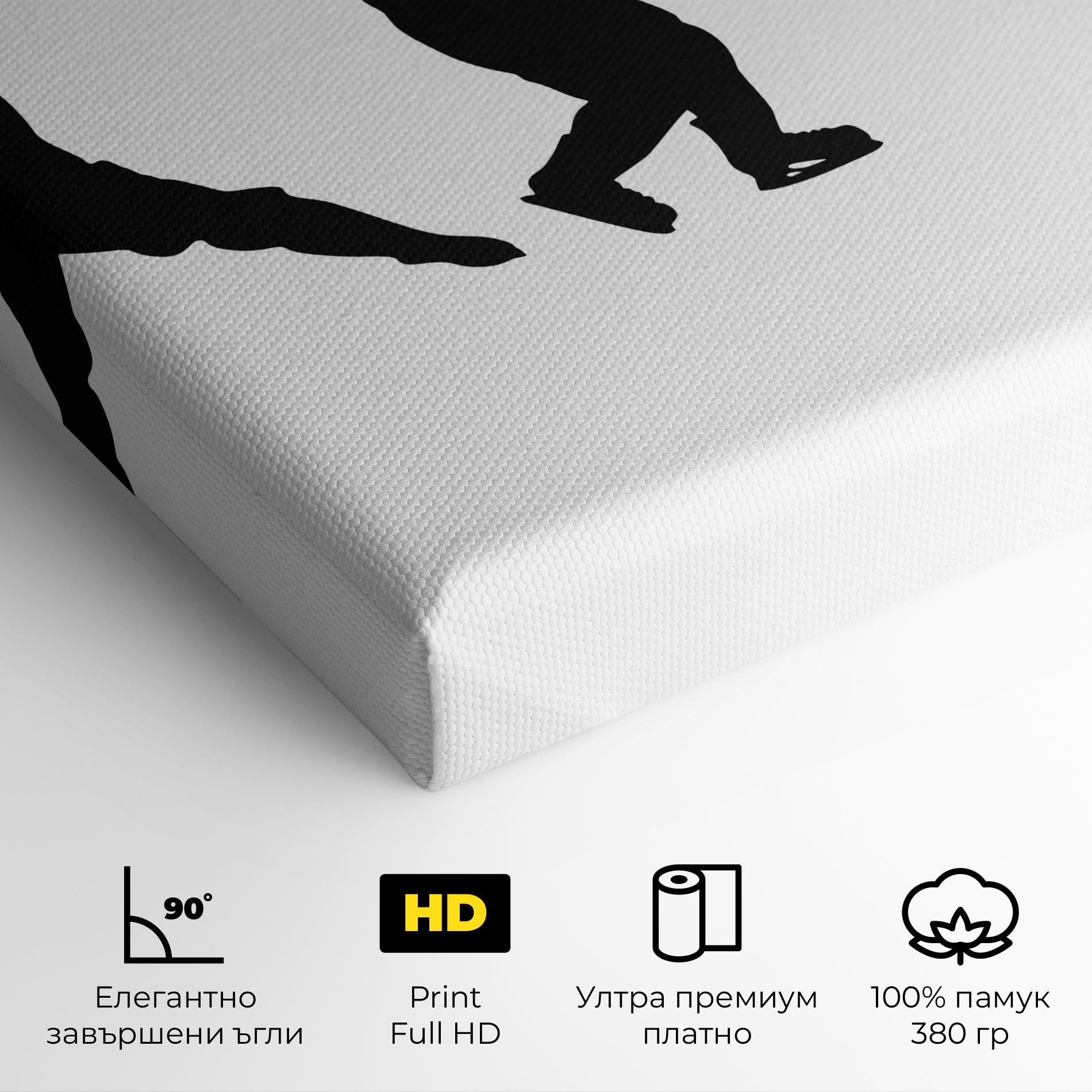 Картина на платно Hockey Pose mockup 4