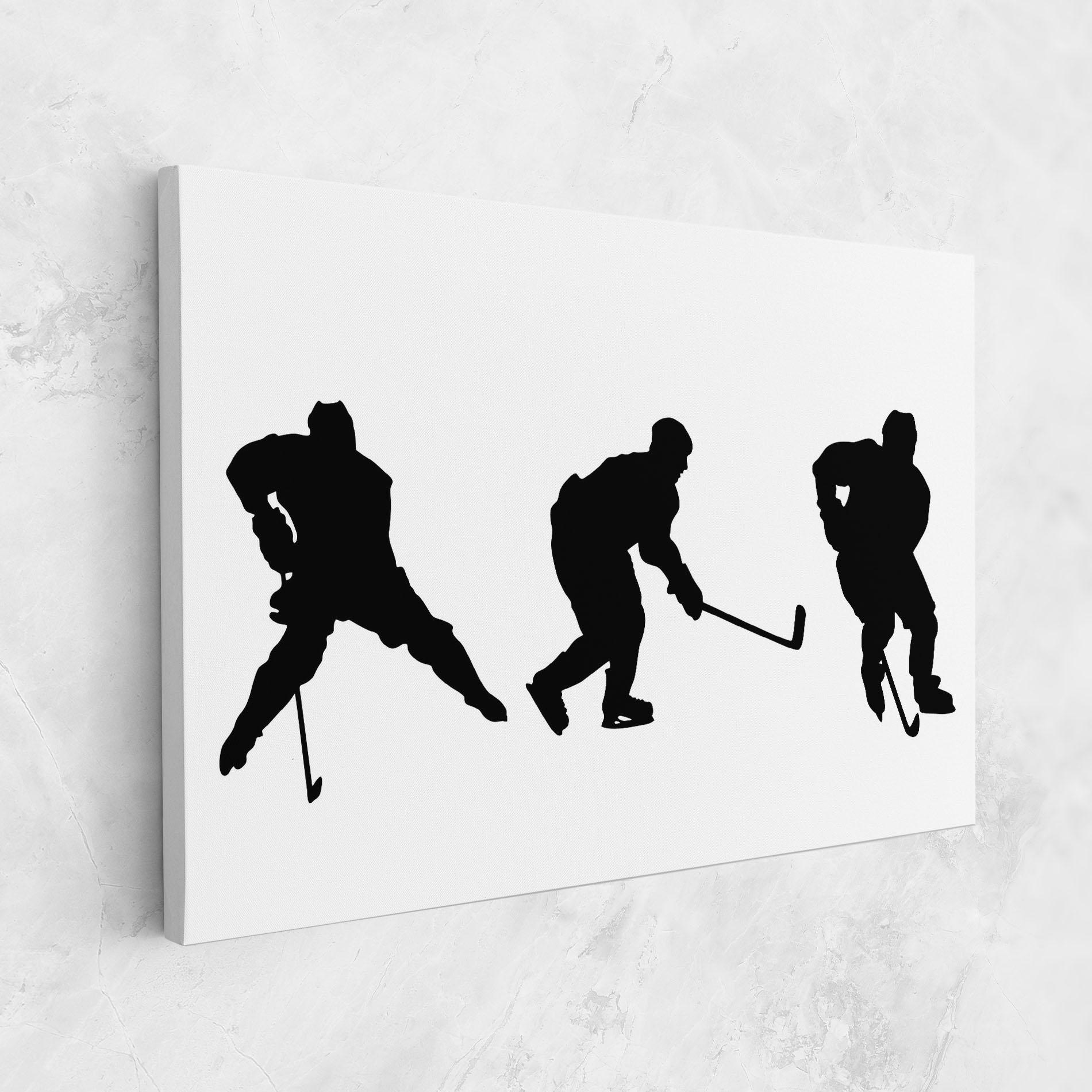 Картина на платно Hockey Pose mockup 1