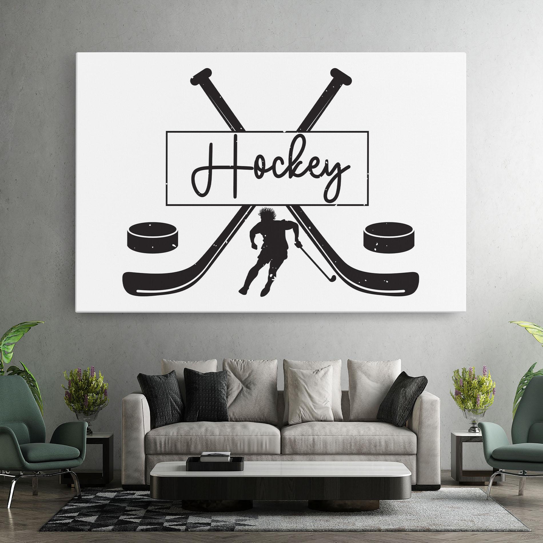 Картина на платно Hockey Stick mockup 7