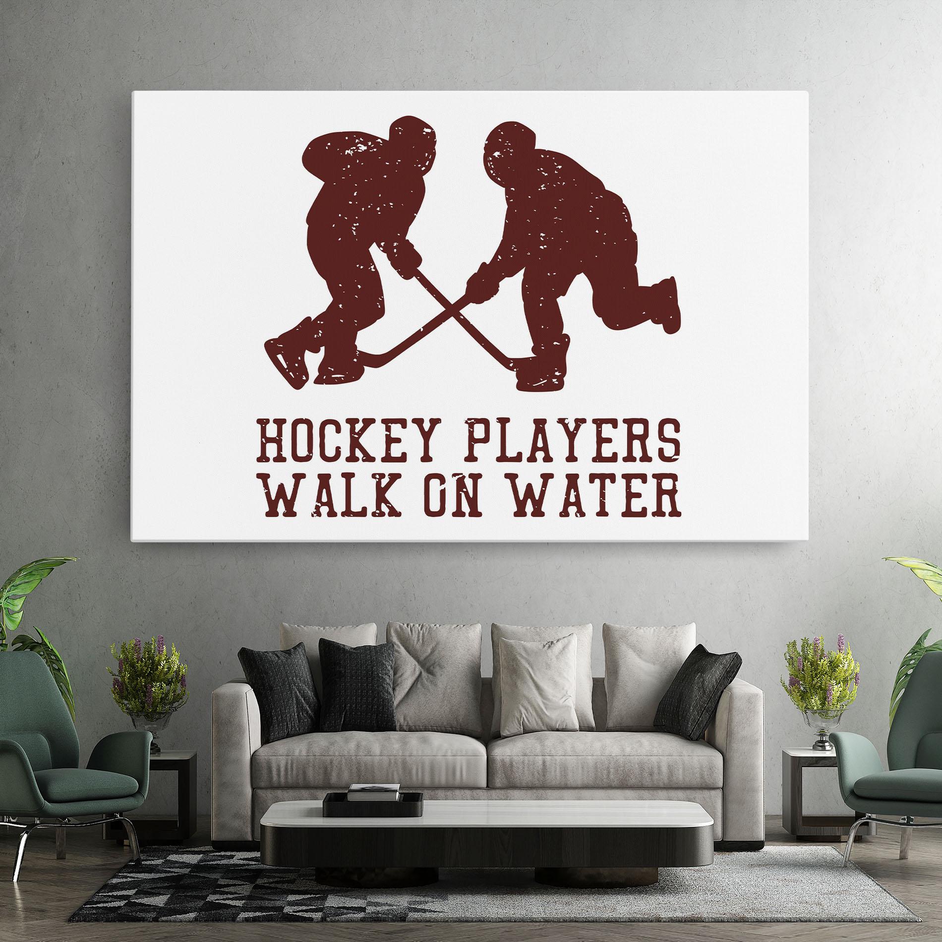 Картина на платно Hockey Walk mockup 7