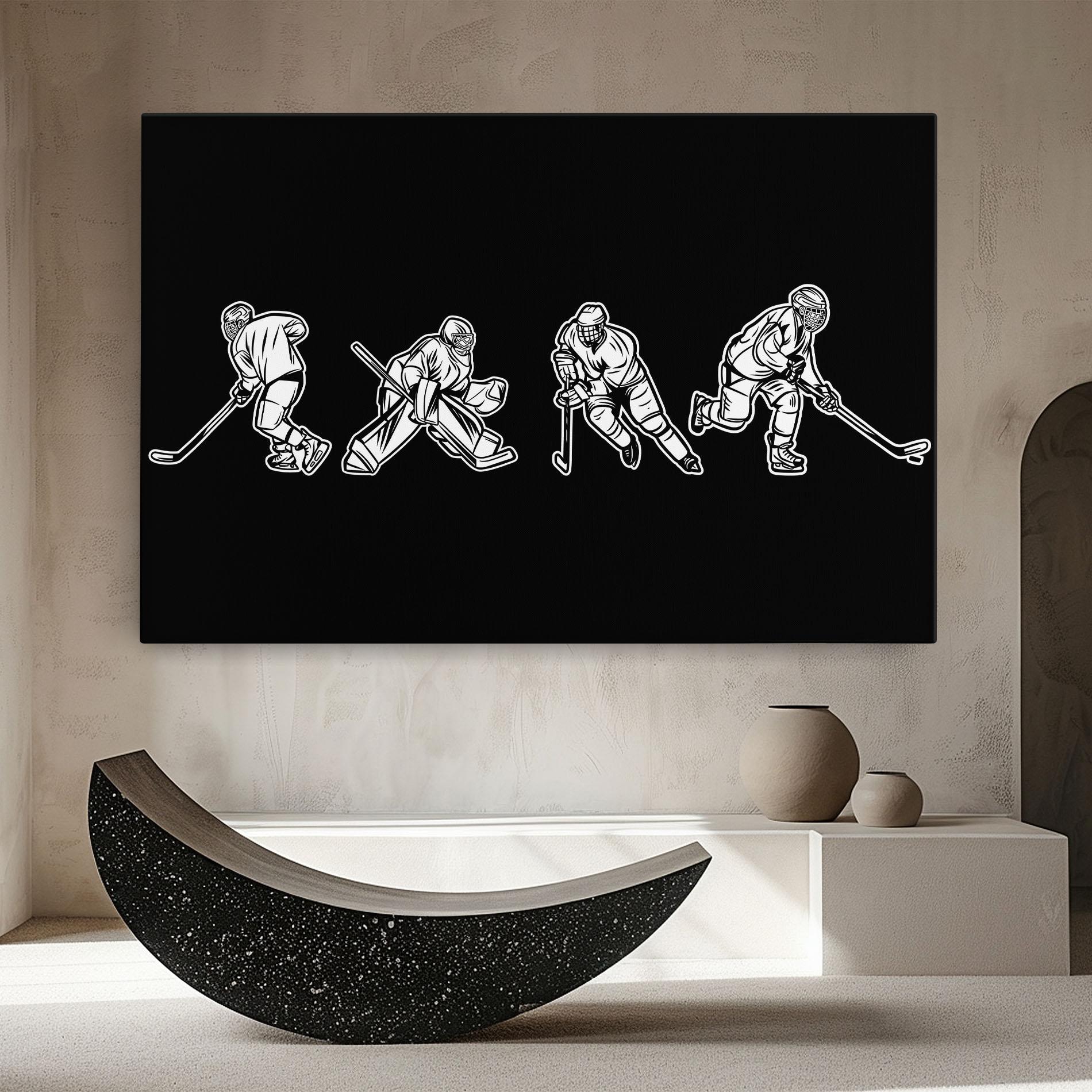 Картина на платно Hockey Four mockup 8