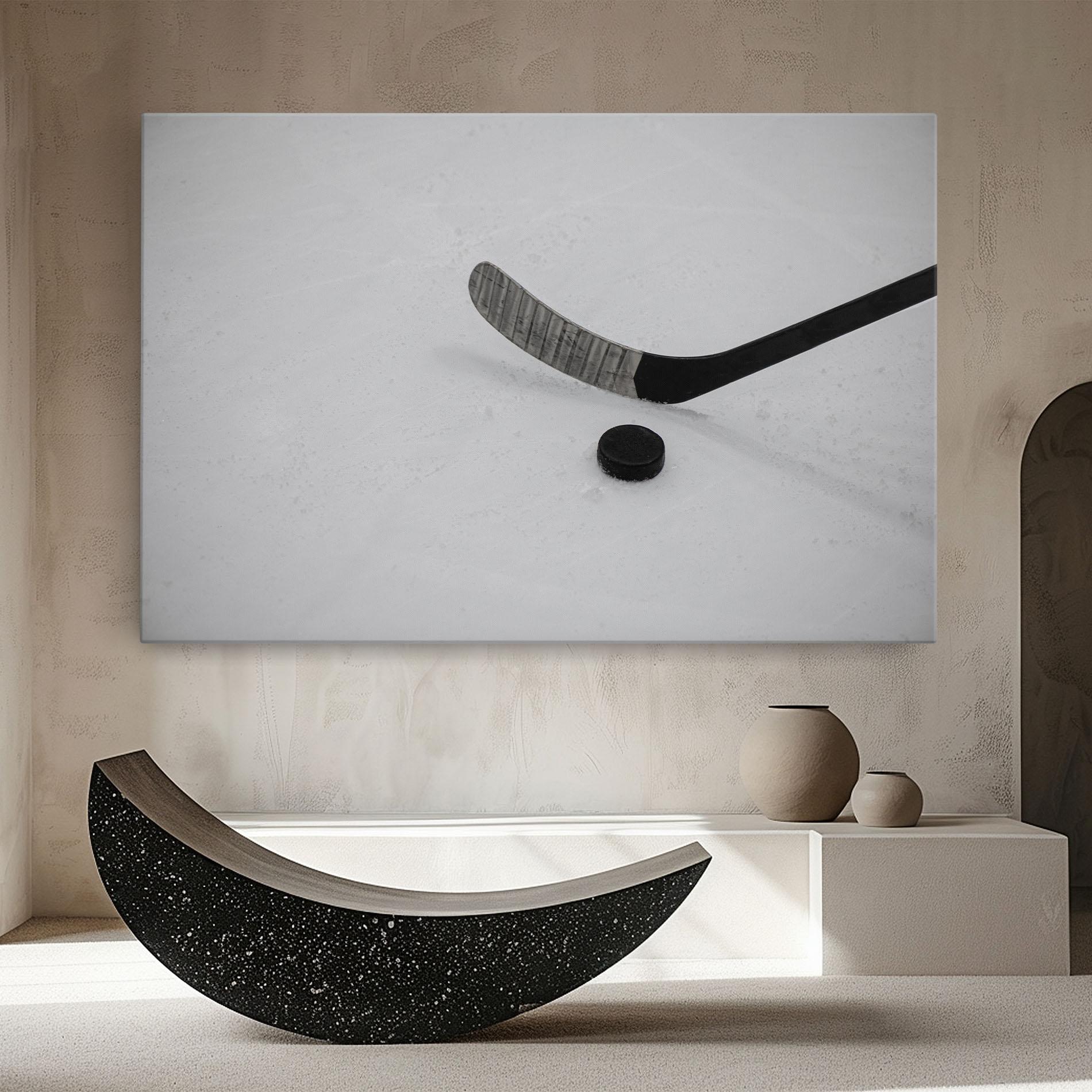 Картина на платно Hockey Puck mockup 8