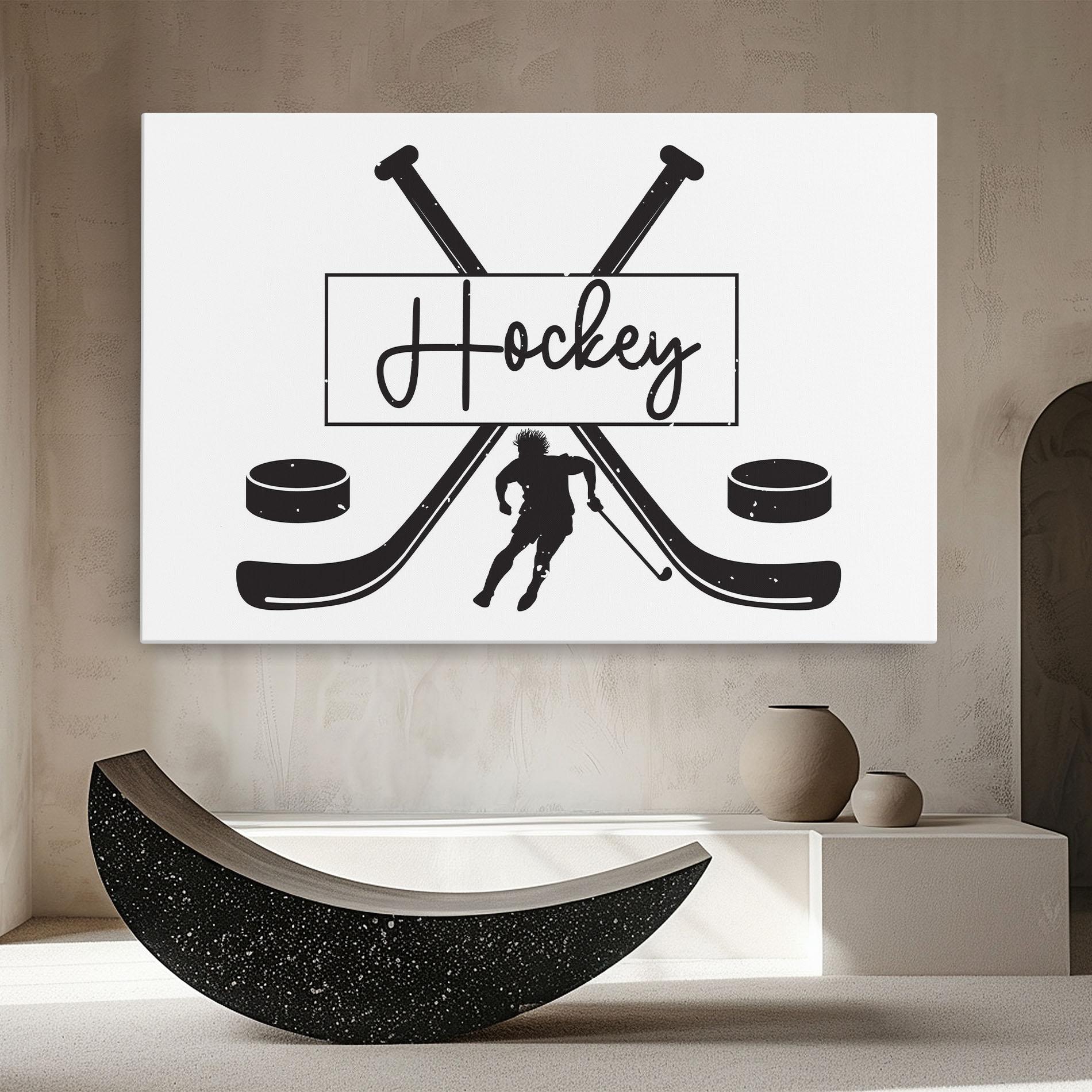 Картина на платно Hockey Stick mockup 8