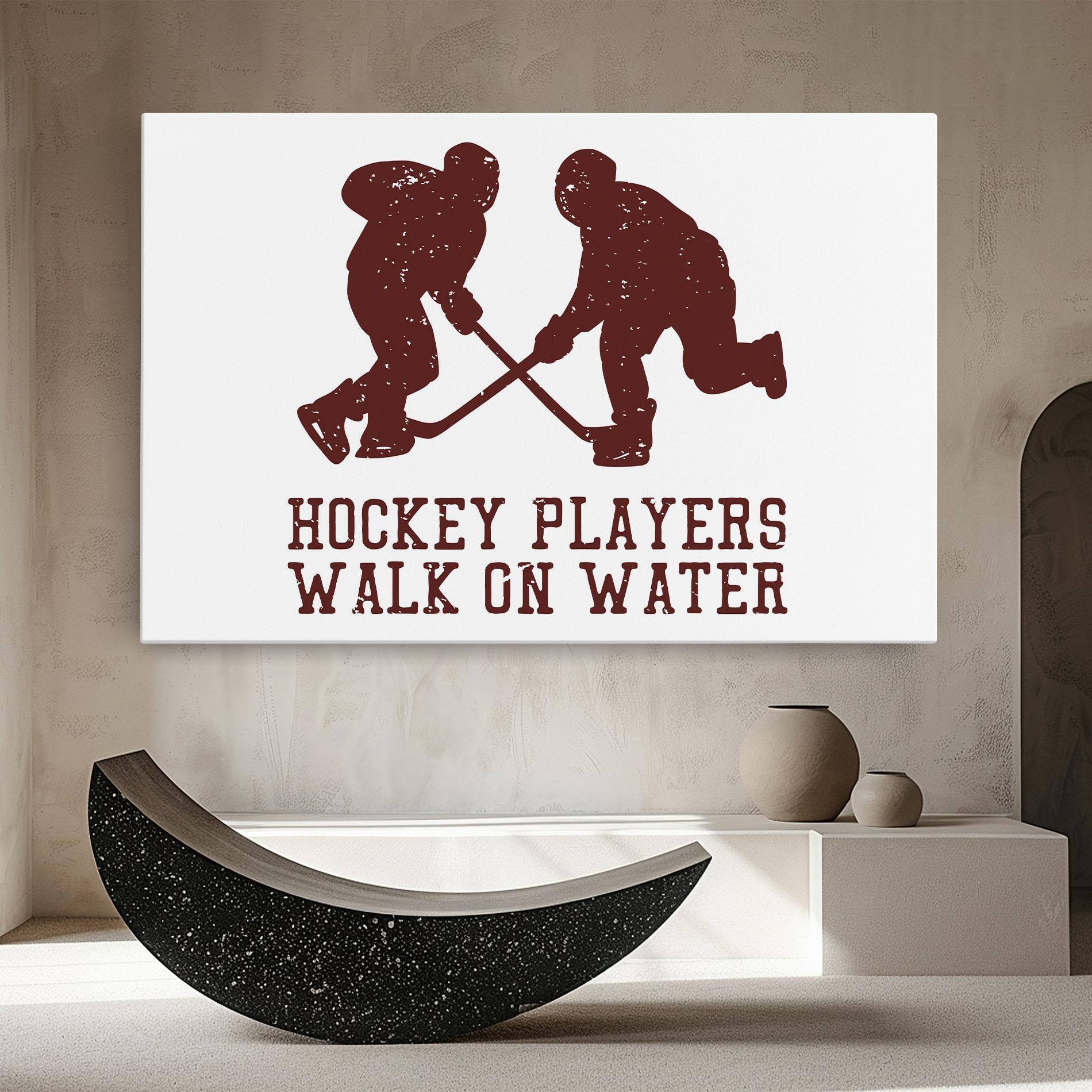 Картина на платно Hockey Walk mockup 8