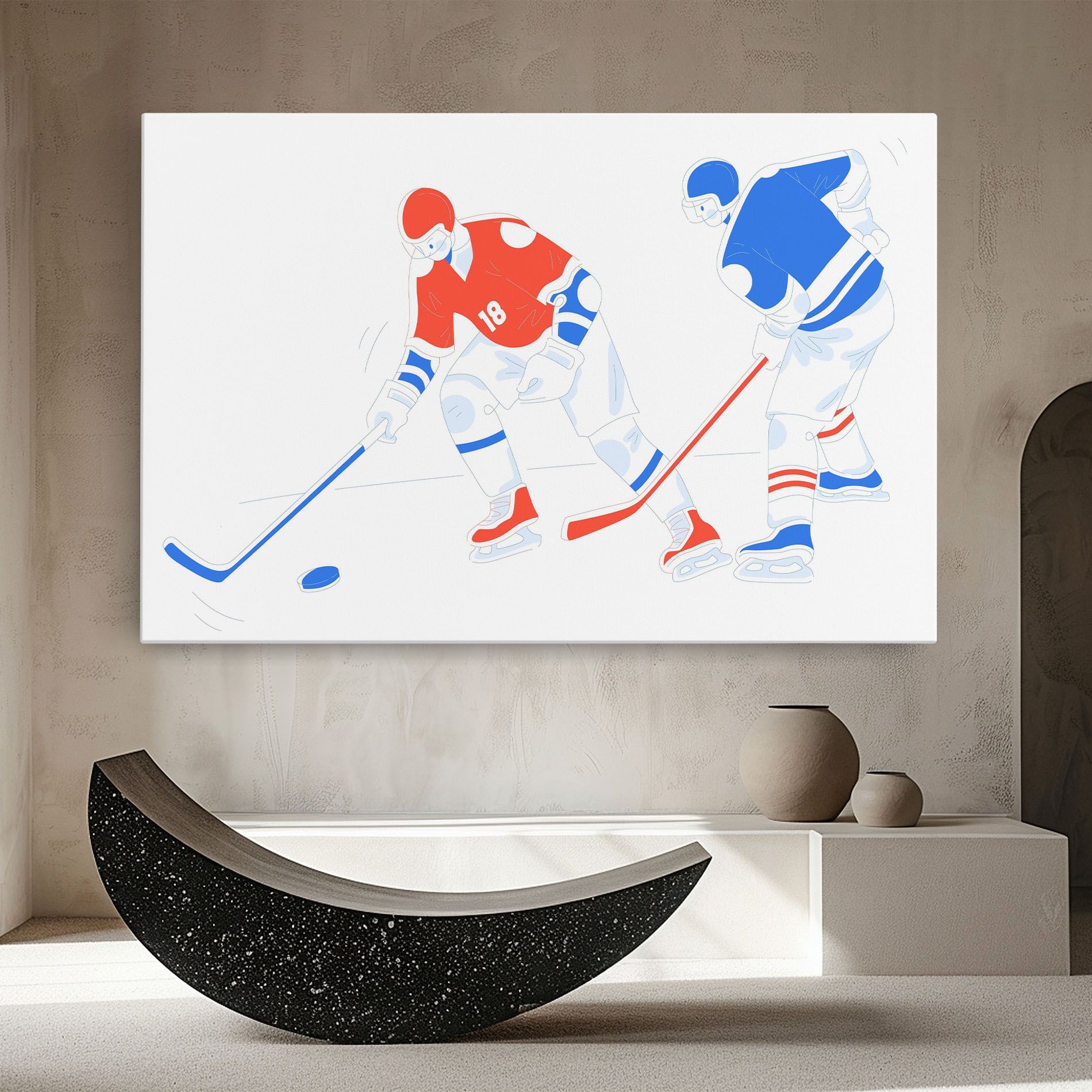 Orange Blue Hockey mockup 8
