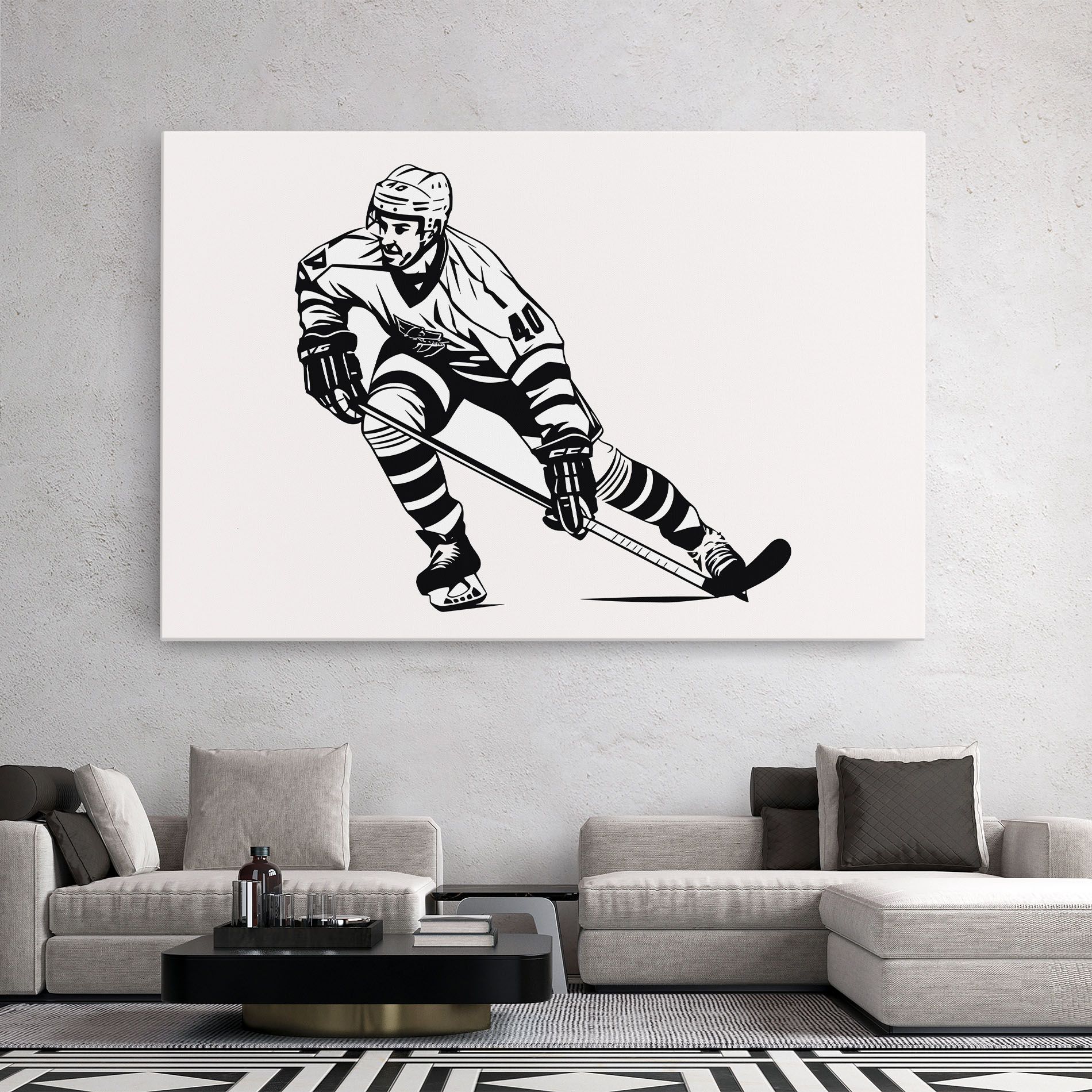Hockey Player mockup 2