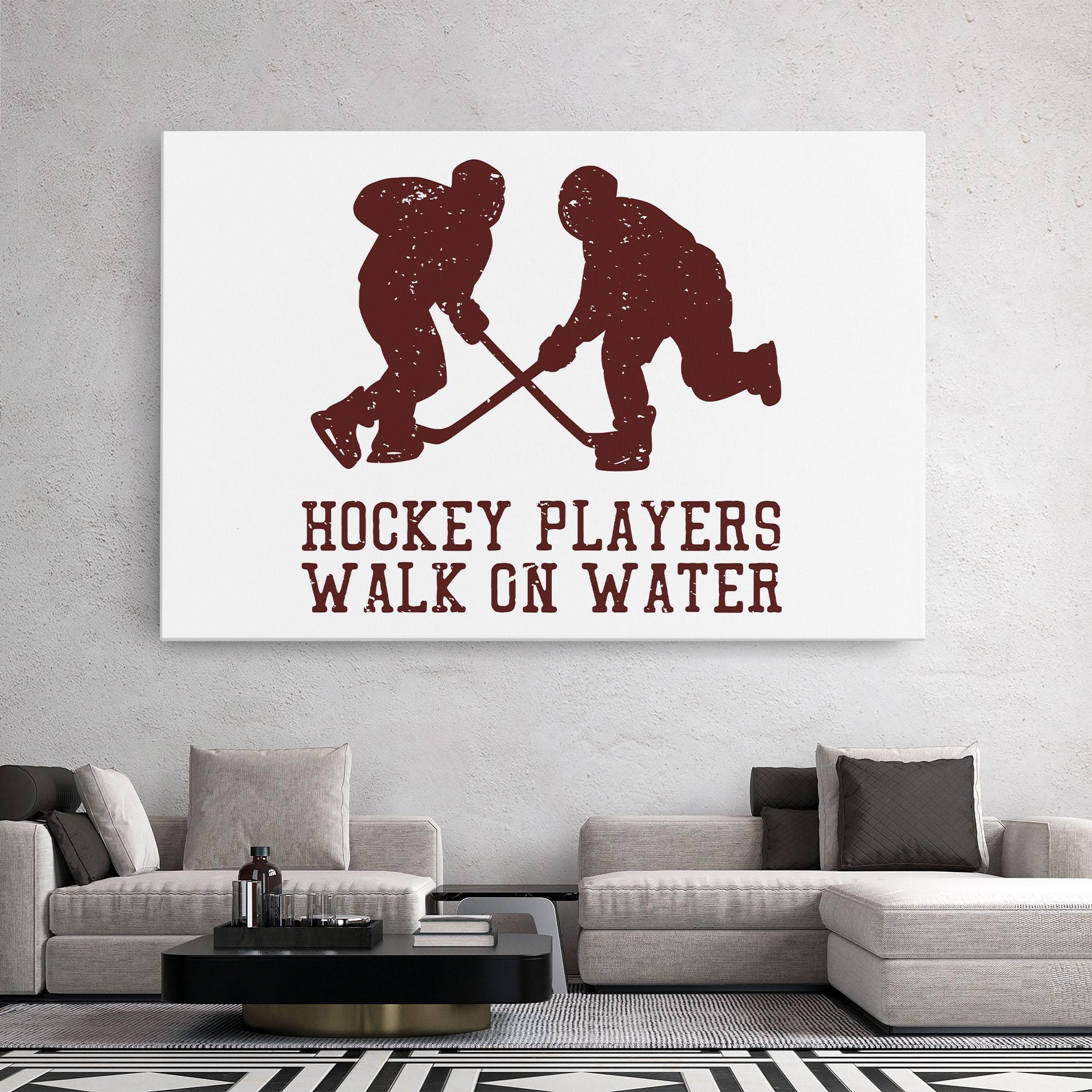 Картина на платно Hockey Walk mockup 2