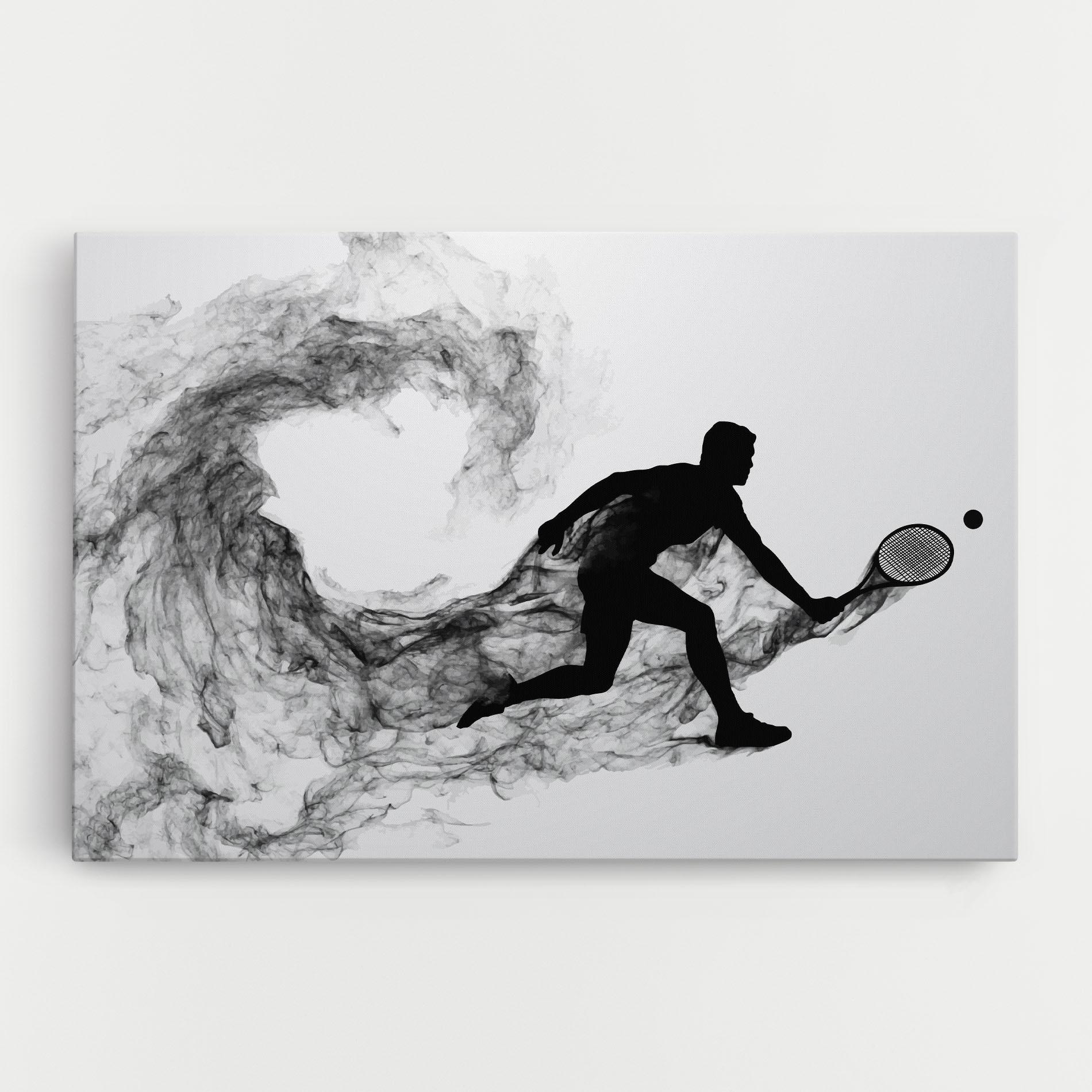 Картина на платно Black Smoke Tennis mockup 0
