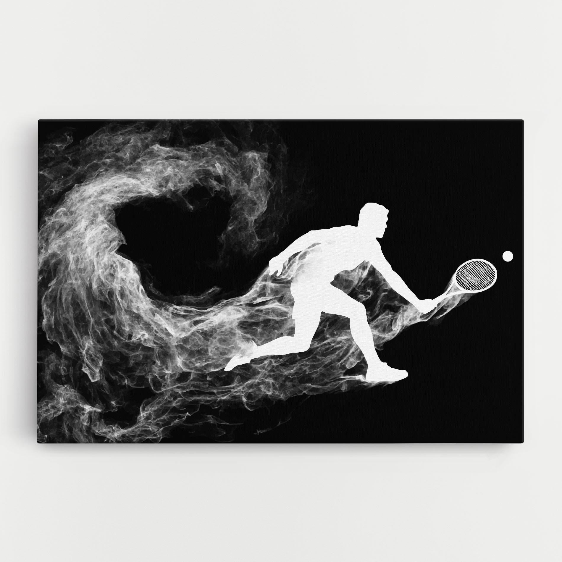 Картина на платно Tennis White Smoke mockup 0