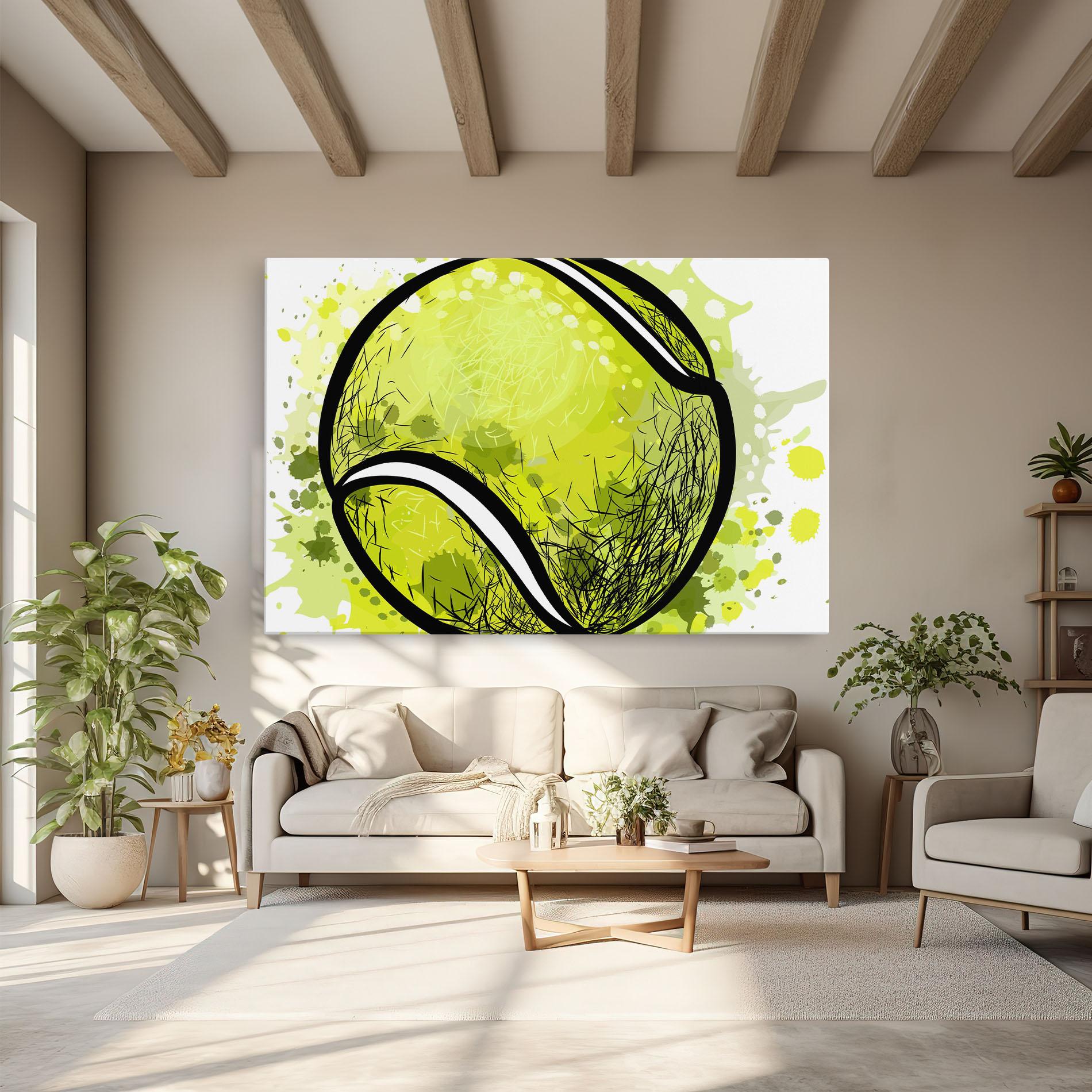 Картина на платно Big Tennis Ball mockup 6