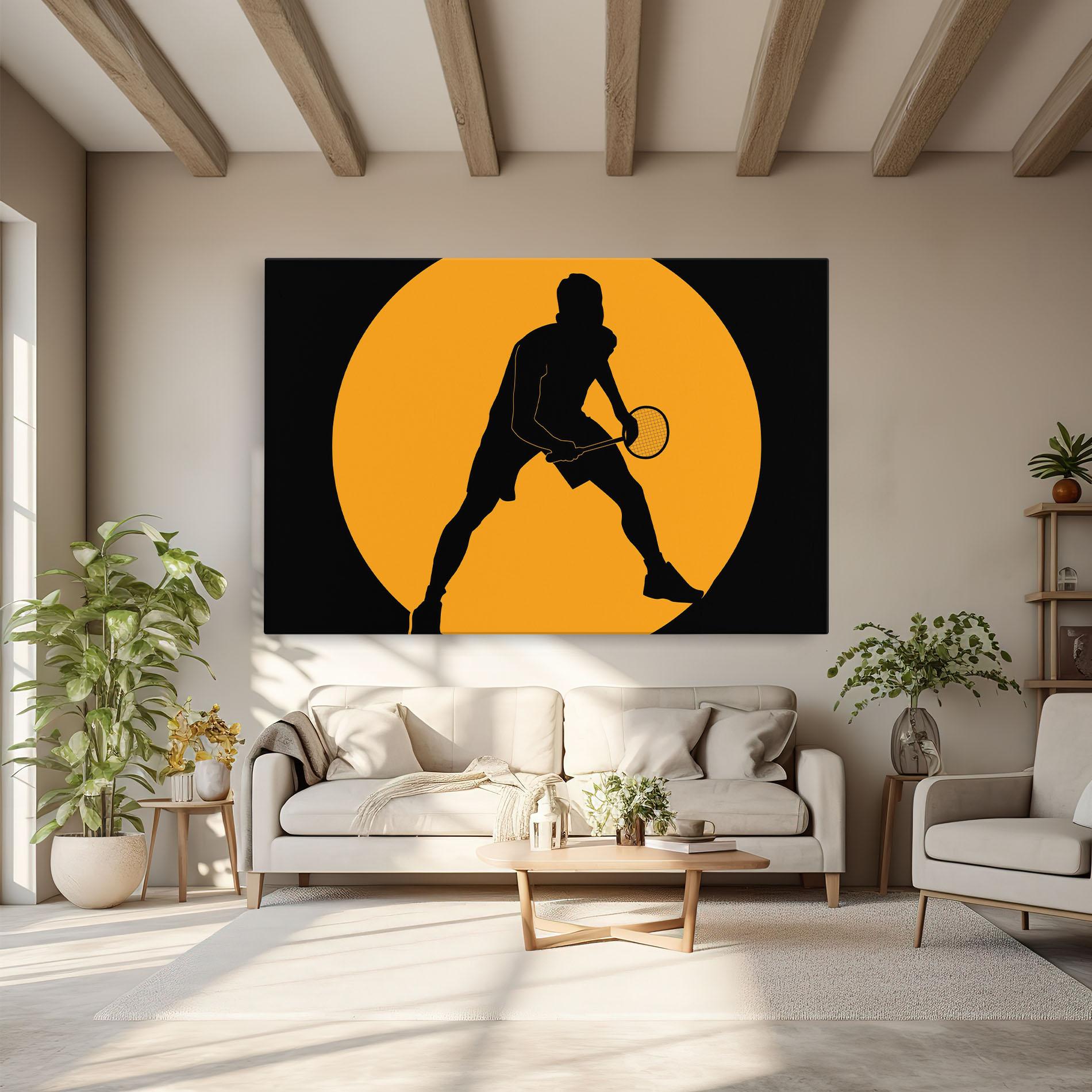 Картина на платно Orange Tennis mockup 6