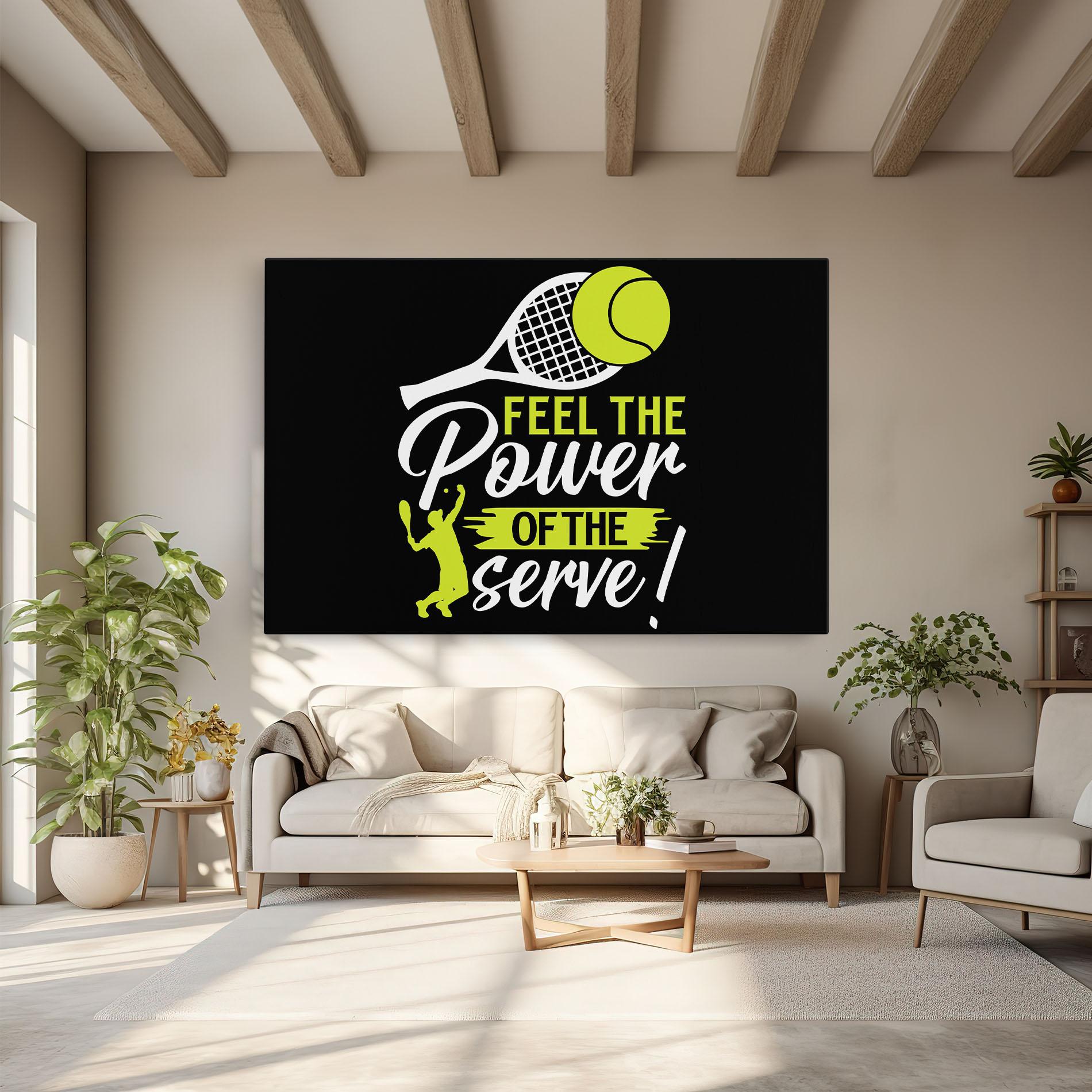 Картина на платно Power Serve mockup 6