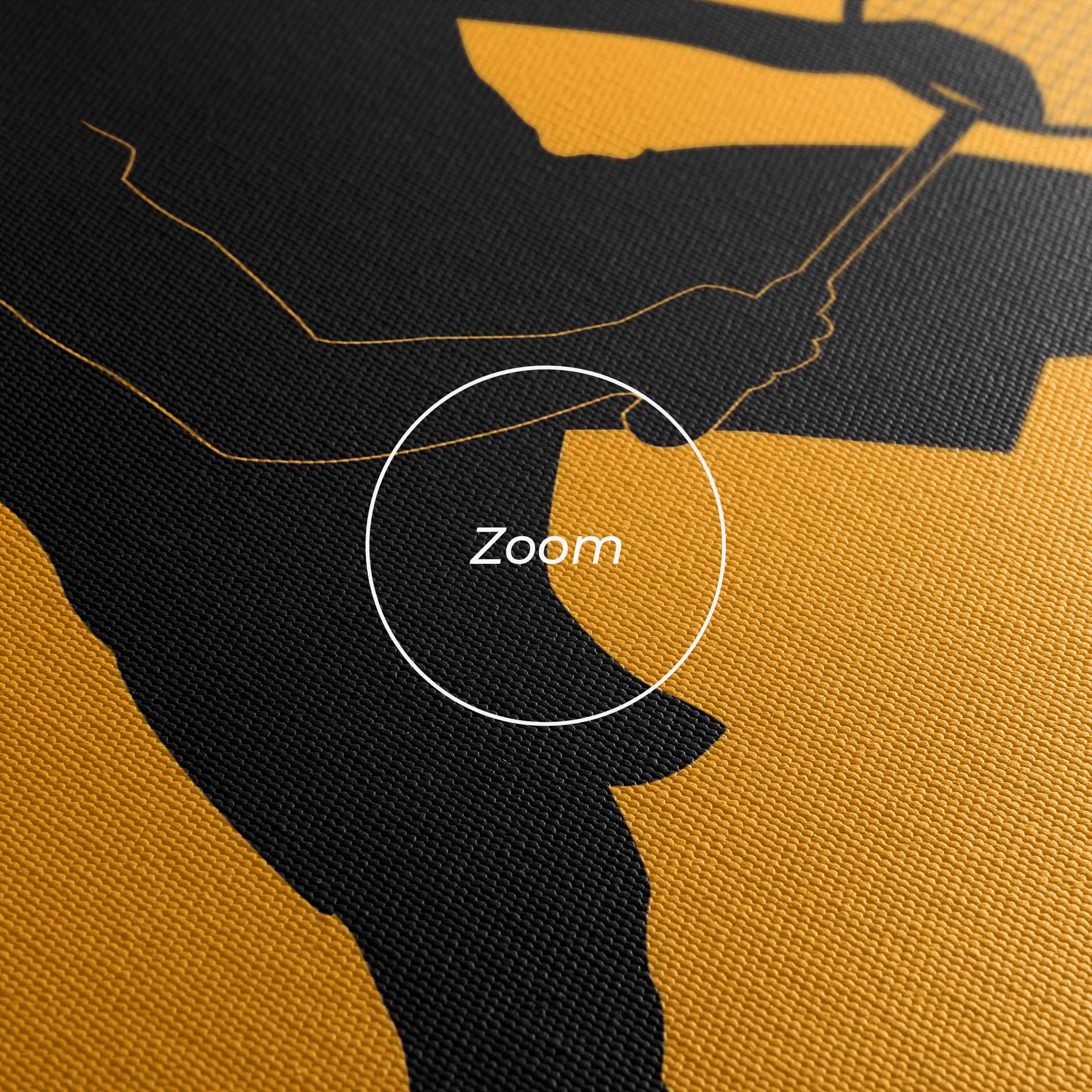 Картина на платно Orange Tennis mockup 3