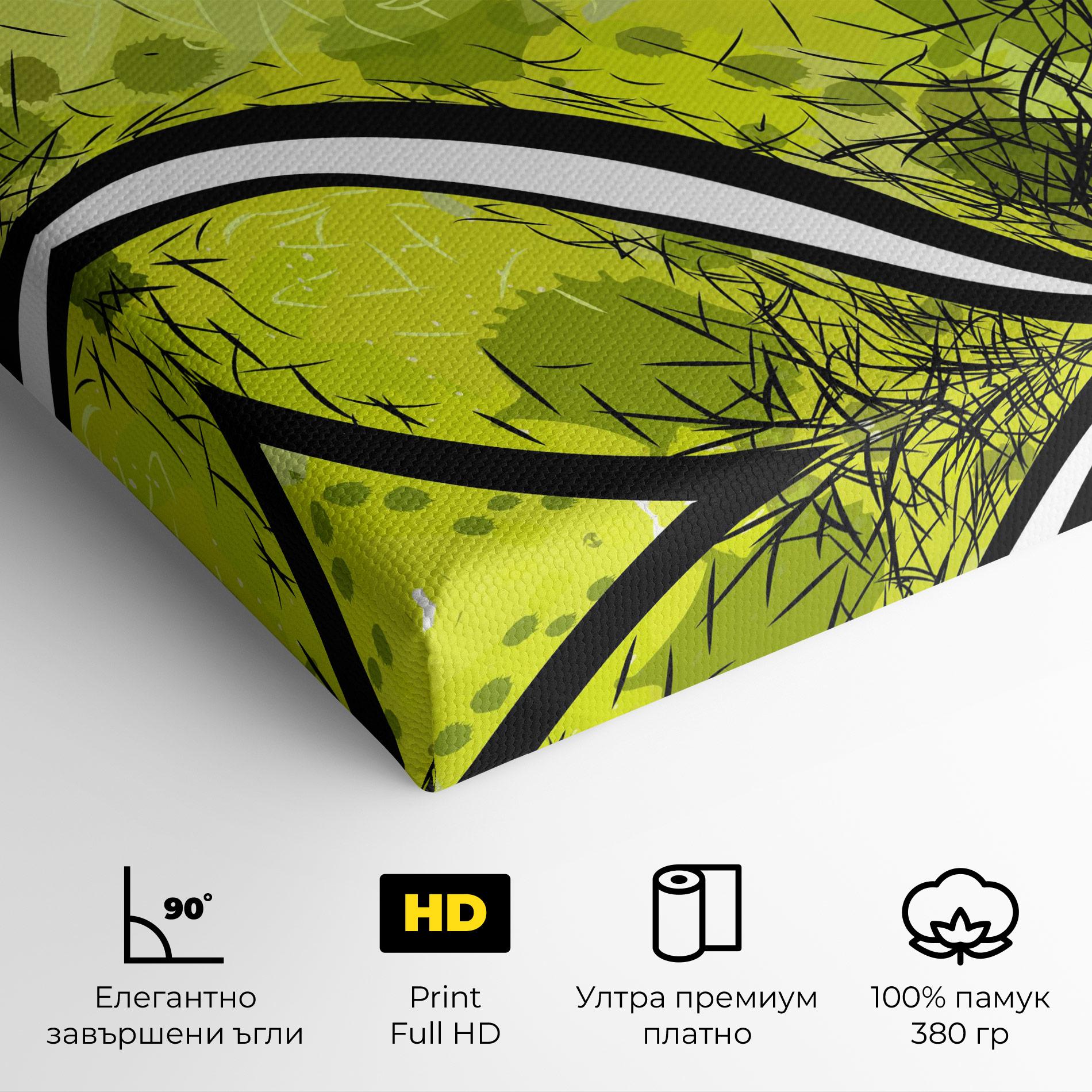 Картина на платно Big Tennis Ball mockup 4