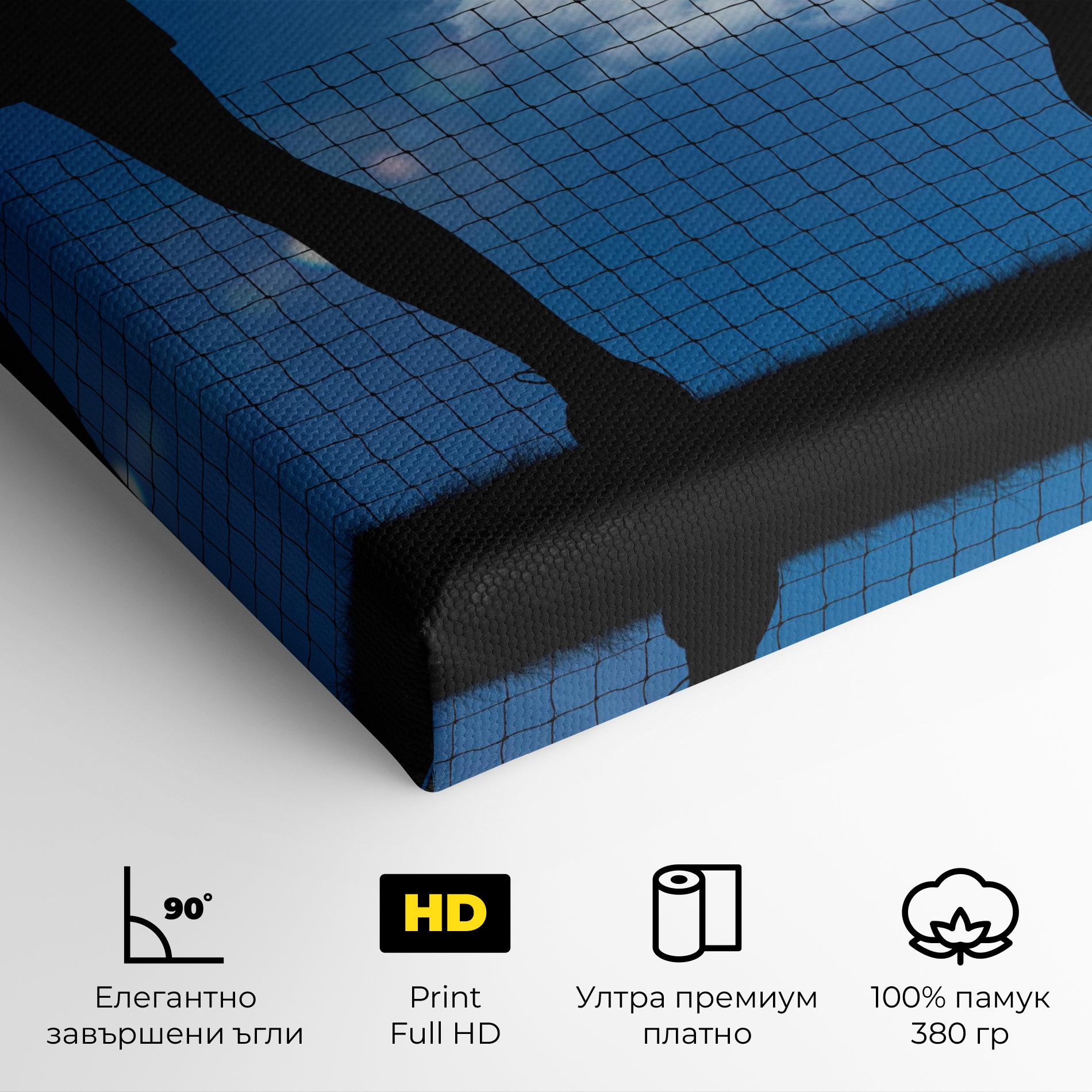 Картина на платно Blue Sky Tennis mockup 4