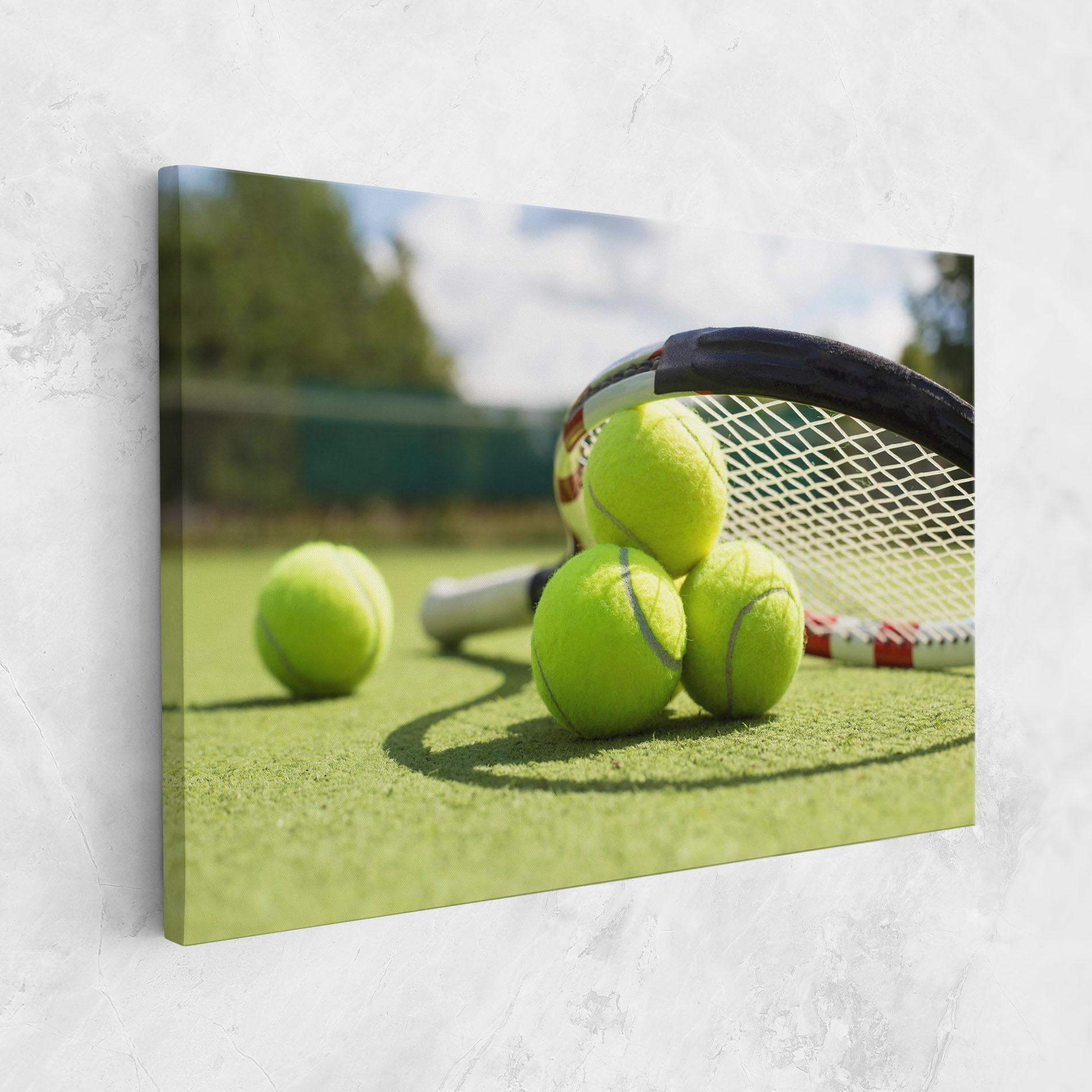 Картина на платно Grass Tennis Balls mockup 1