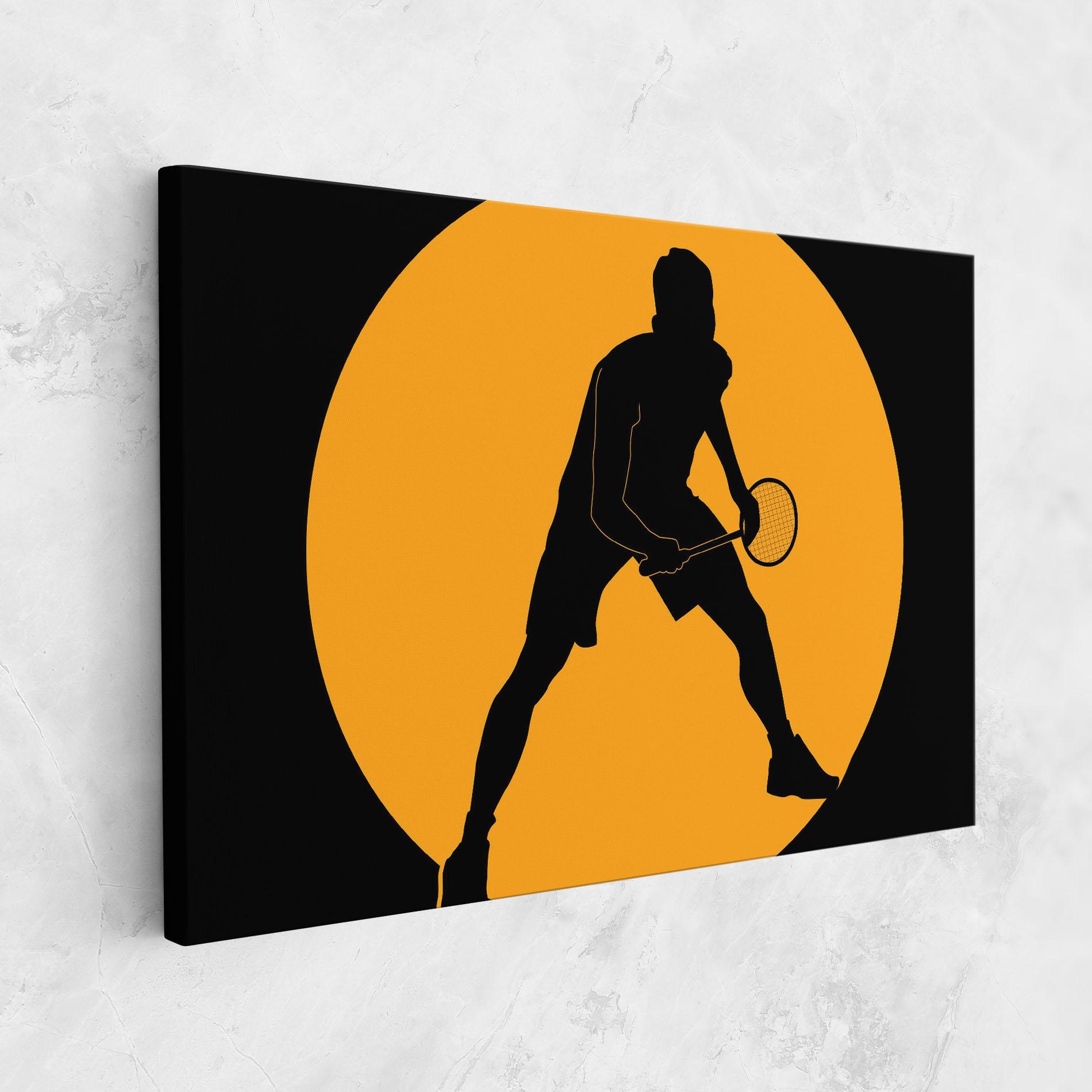 Картина на платно Orange Tennis mockup 1