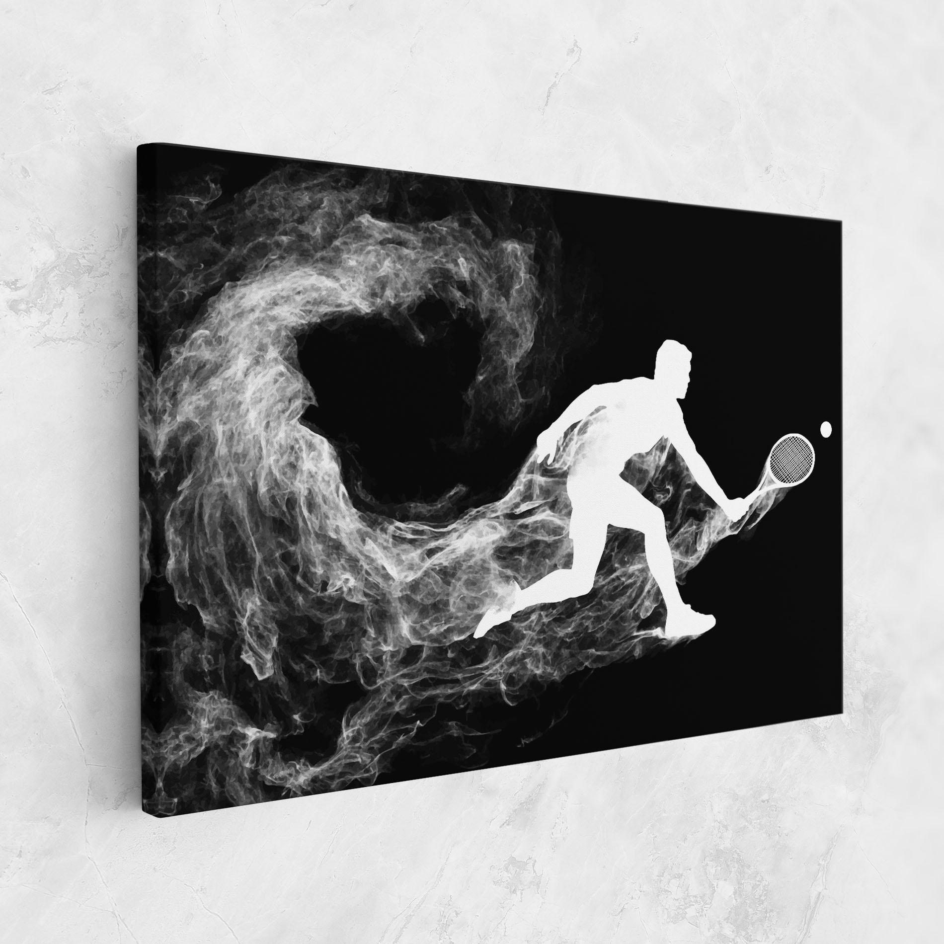 Картина на платно Tennis White Smoke mockup 1