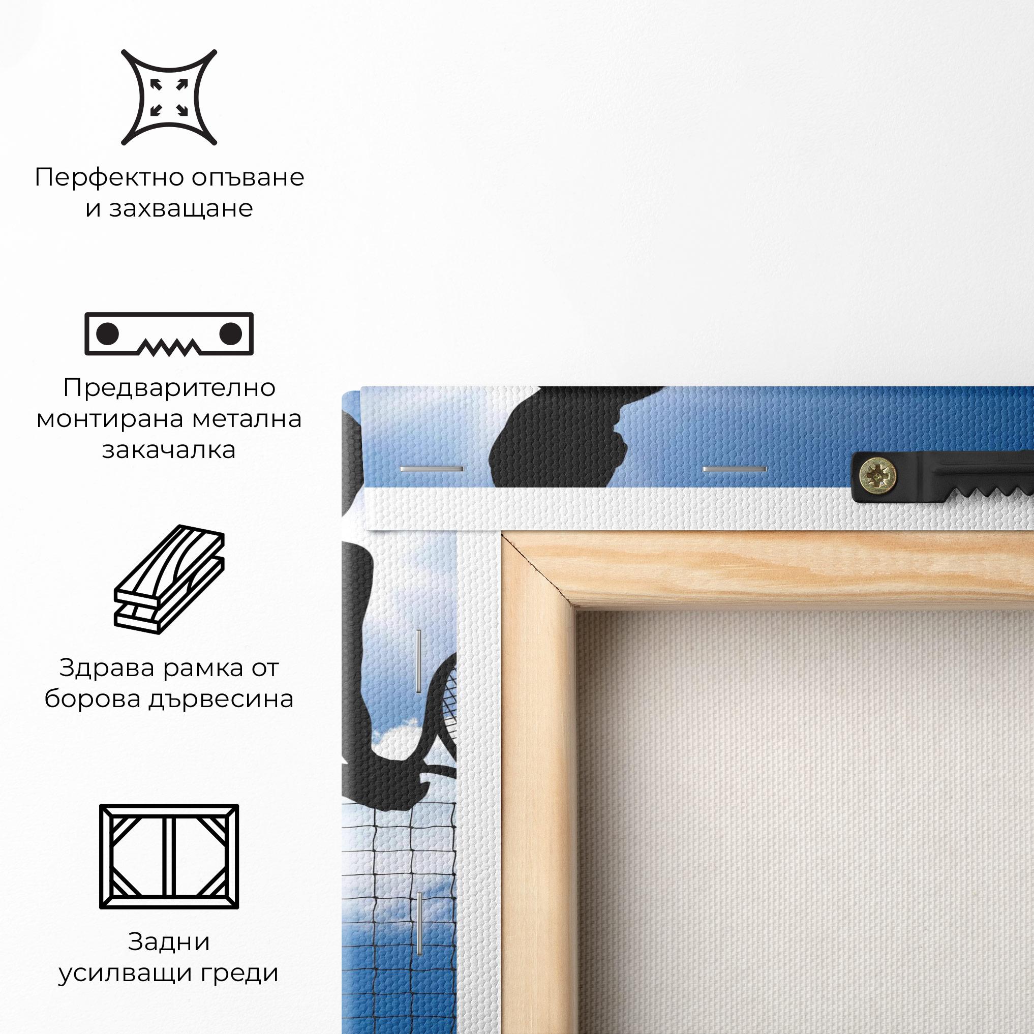 Картина на платно Blue Sky Tennis mockup 5