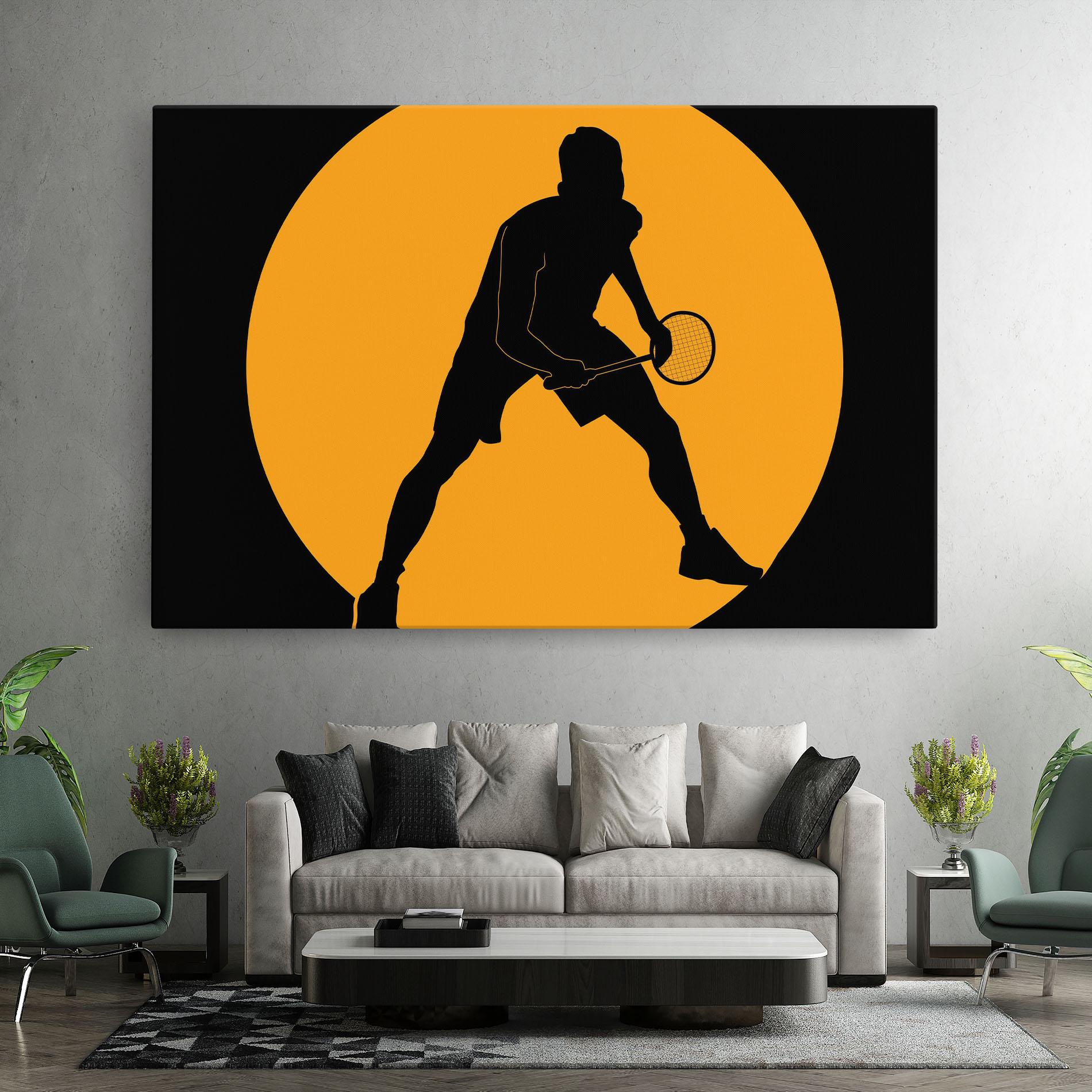 Картина на платно Orange Tennis mockup 7